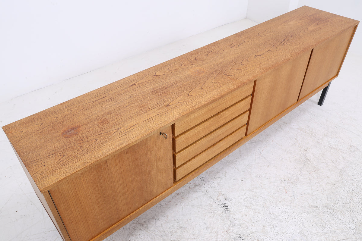 WK Möbel Sideboard | Vintage Teak | 3 Türen | 4 Schubladen