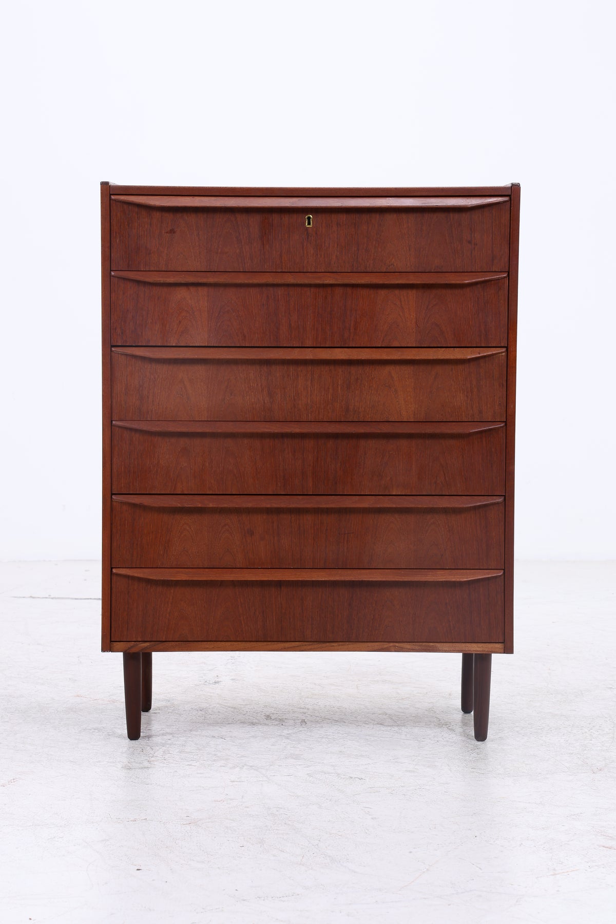 Vintage Teak Tallboy | Mid Century Kommode | 6 Schubladen