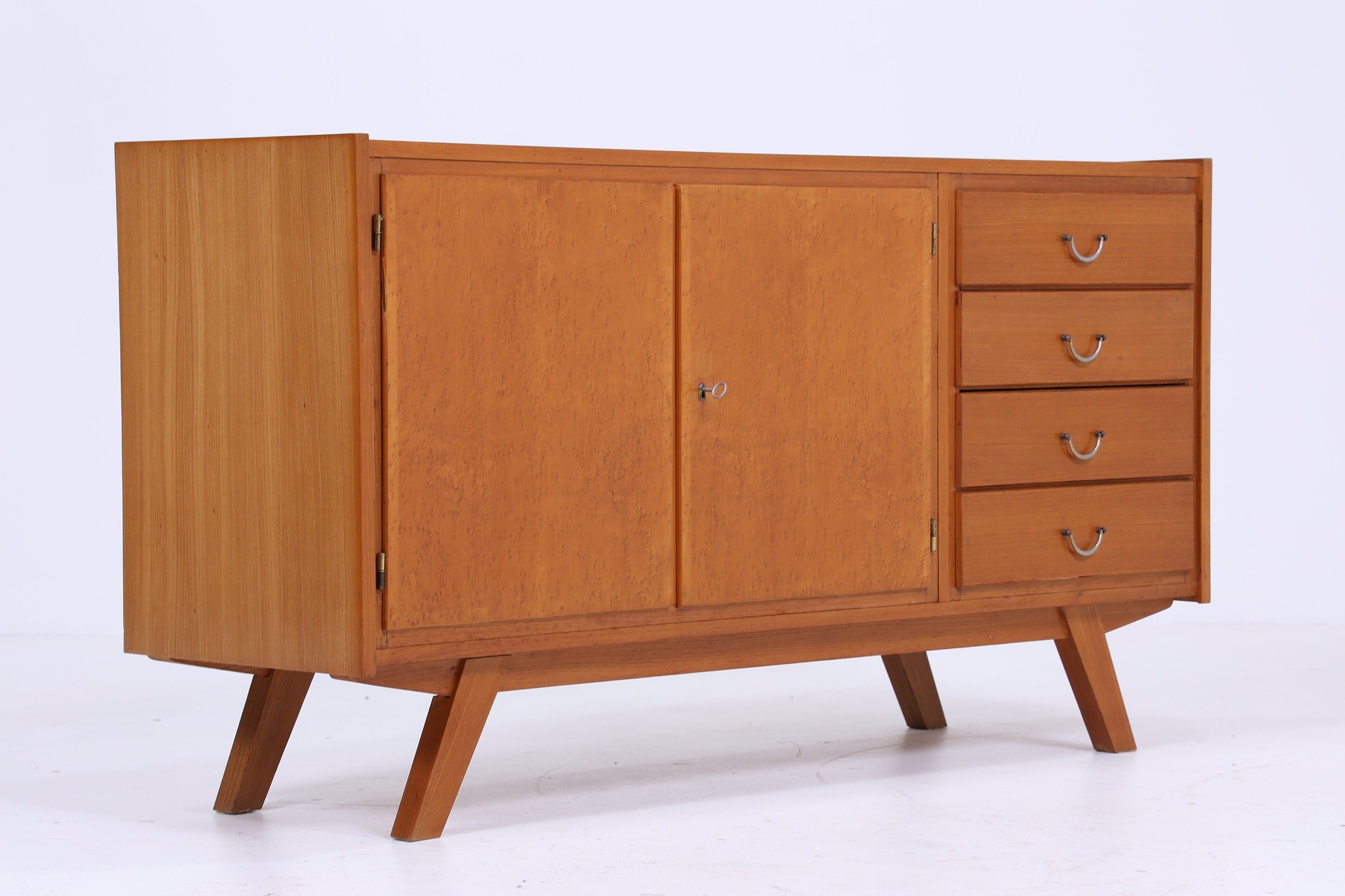 ❌SALE❌ Vintage Sideboard 70er Jahre | Mid Century TV Board | Retro Anrichte mit Schubladen | Holz Schrank Aufbewahrung
