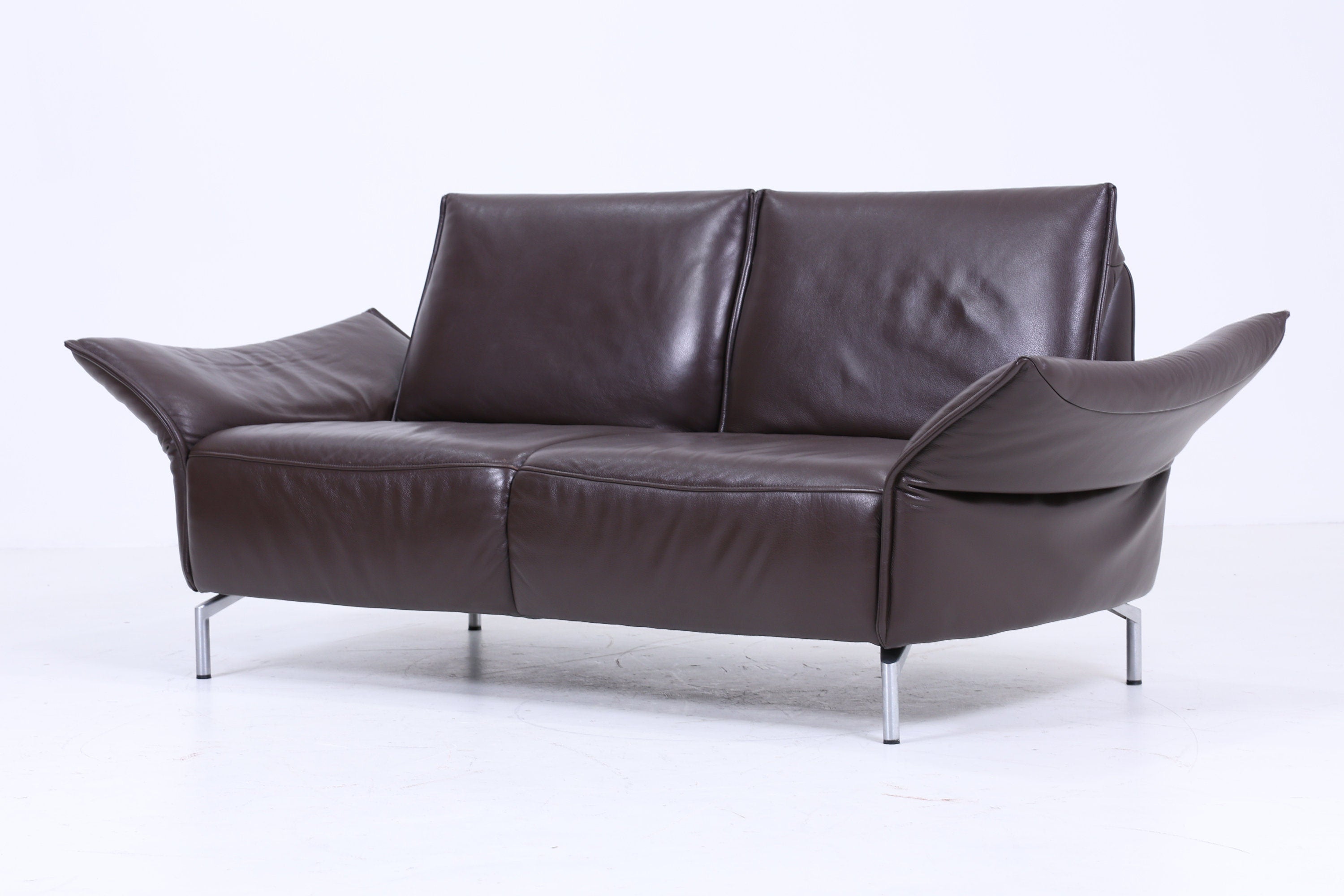 Koinor Designer Sofa - Leather Couch Koinor Vanda E 2 - 2.5 Seater Dark Brown