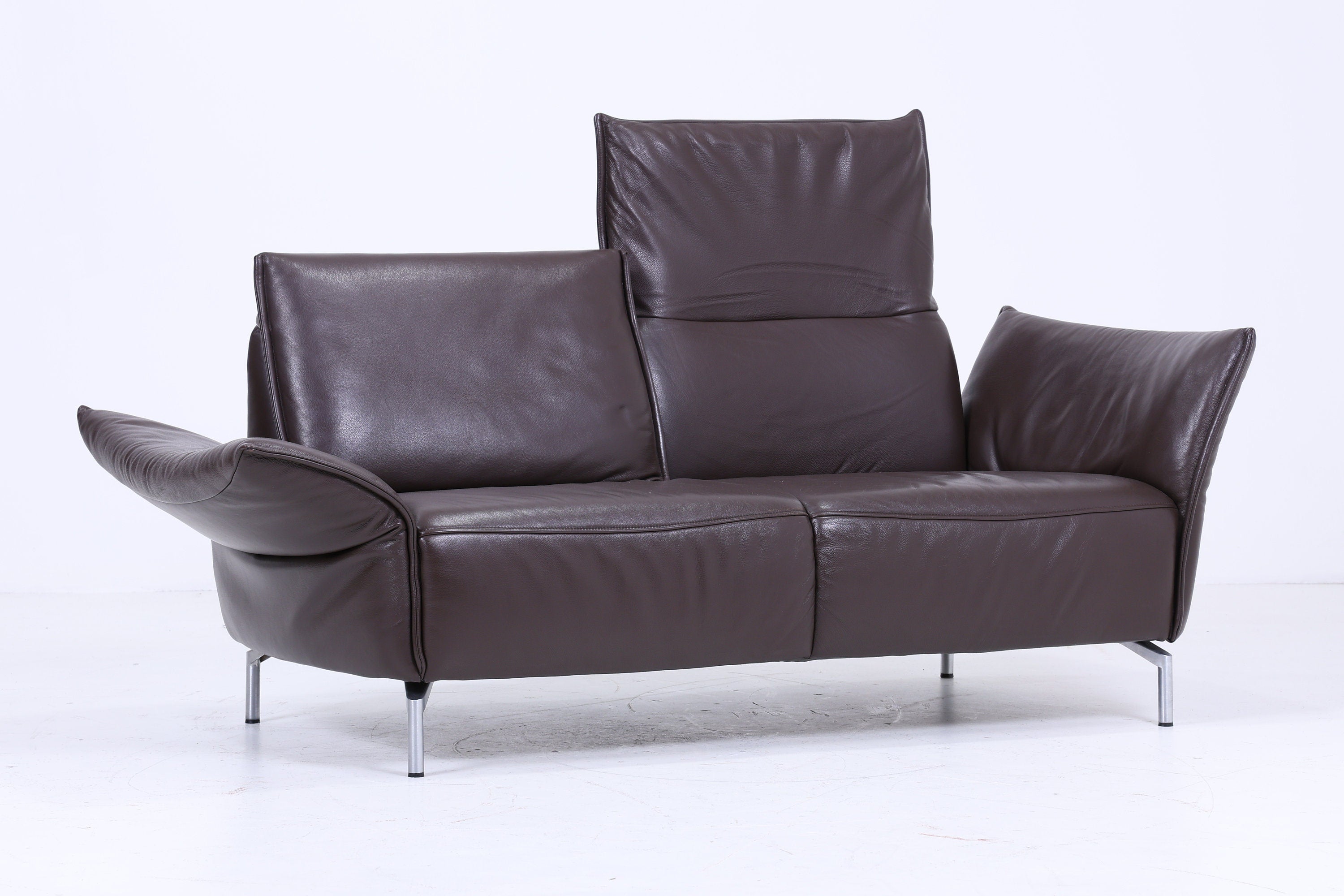 Koinor Designer Sofa - Leather Couch Koinor Vanda E 2 - 2.5 Seater Dark Brown