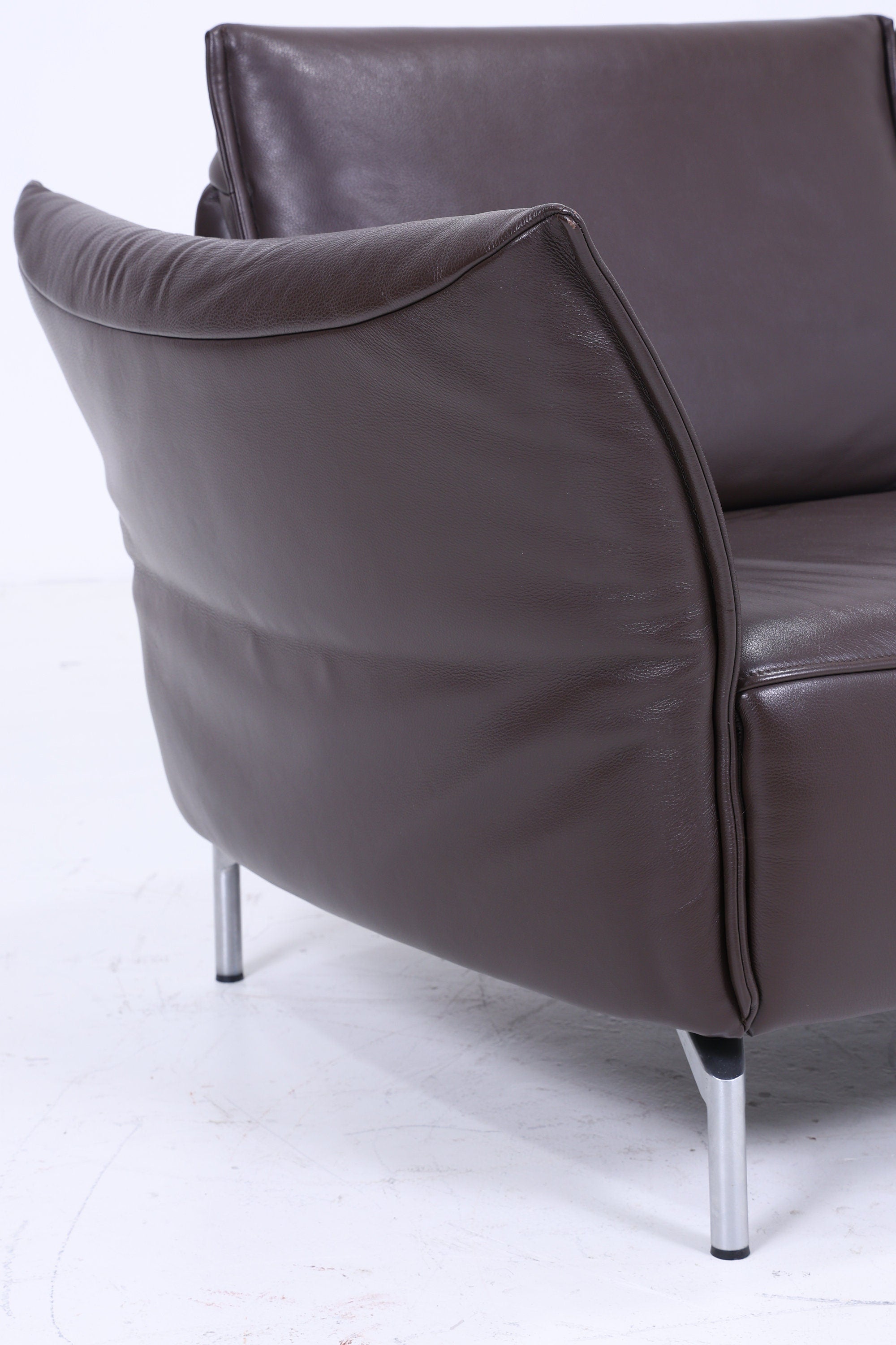 Koinor Designer Sofa - Leather Couch Koinor Vanda E 2 - 2.5 Seater Dark Brown