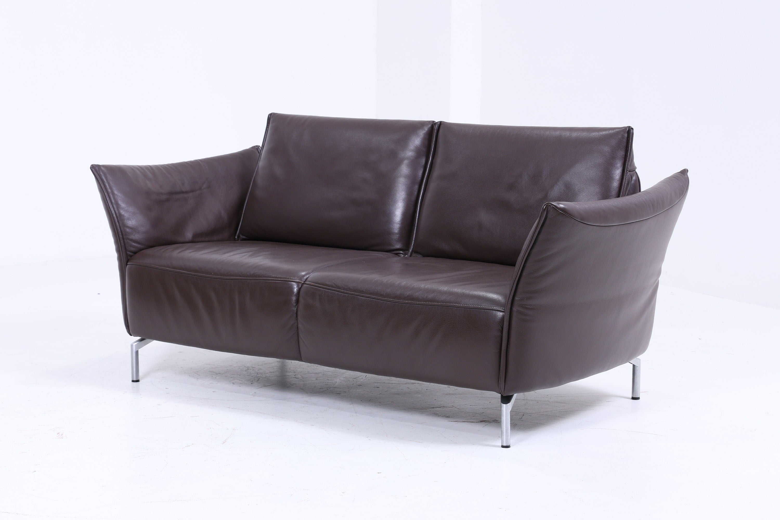 Koinor Designer Sofa - Leather Couch Koinor Vanda E 2 - 2.5 Seater Dark Brown