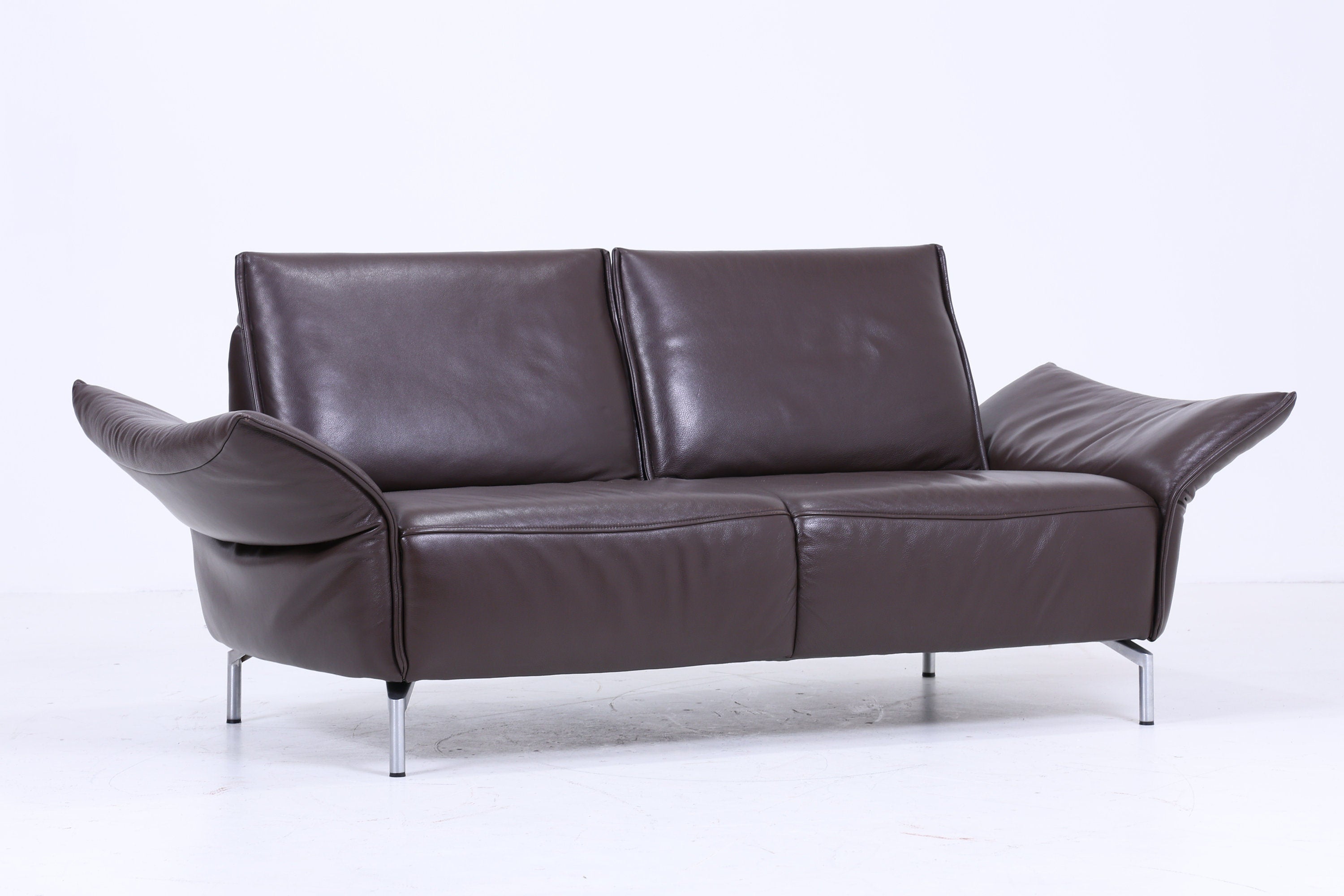 Koinor Designer Sofa - Leather Couch Koinor Vanda E 2 - 2.5 Seater Dark Brown