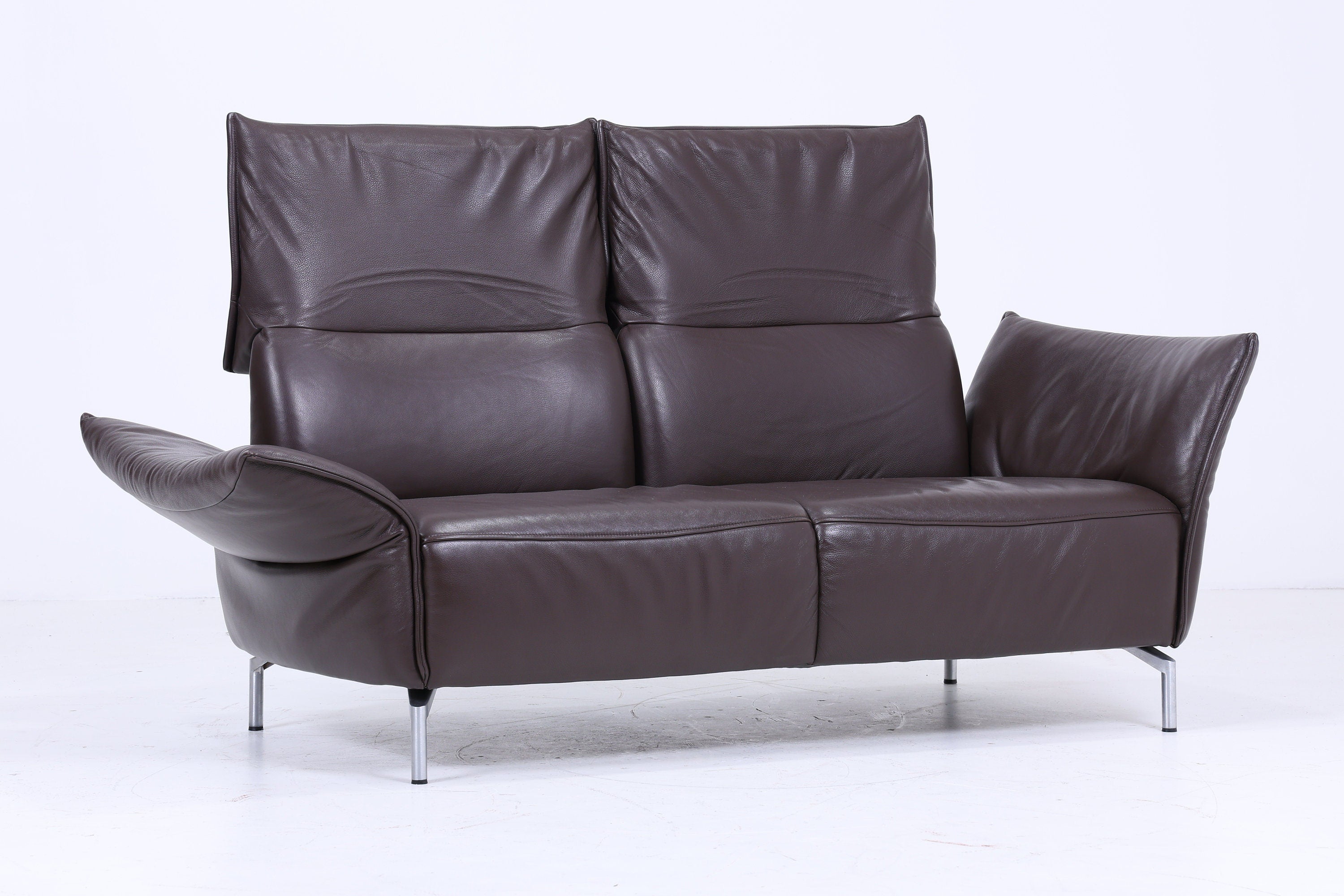 Koinor Designer Sofa - Leather Couch Koinor Vanda E 2 - 2.5 Seater Dark Brown