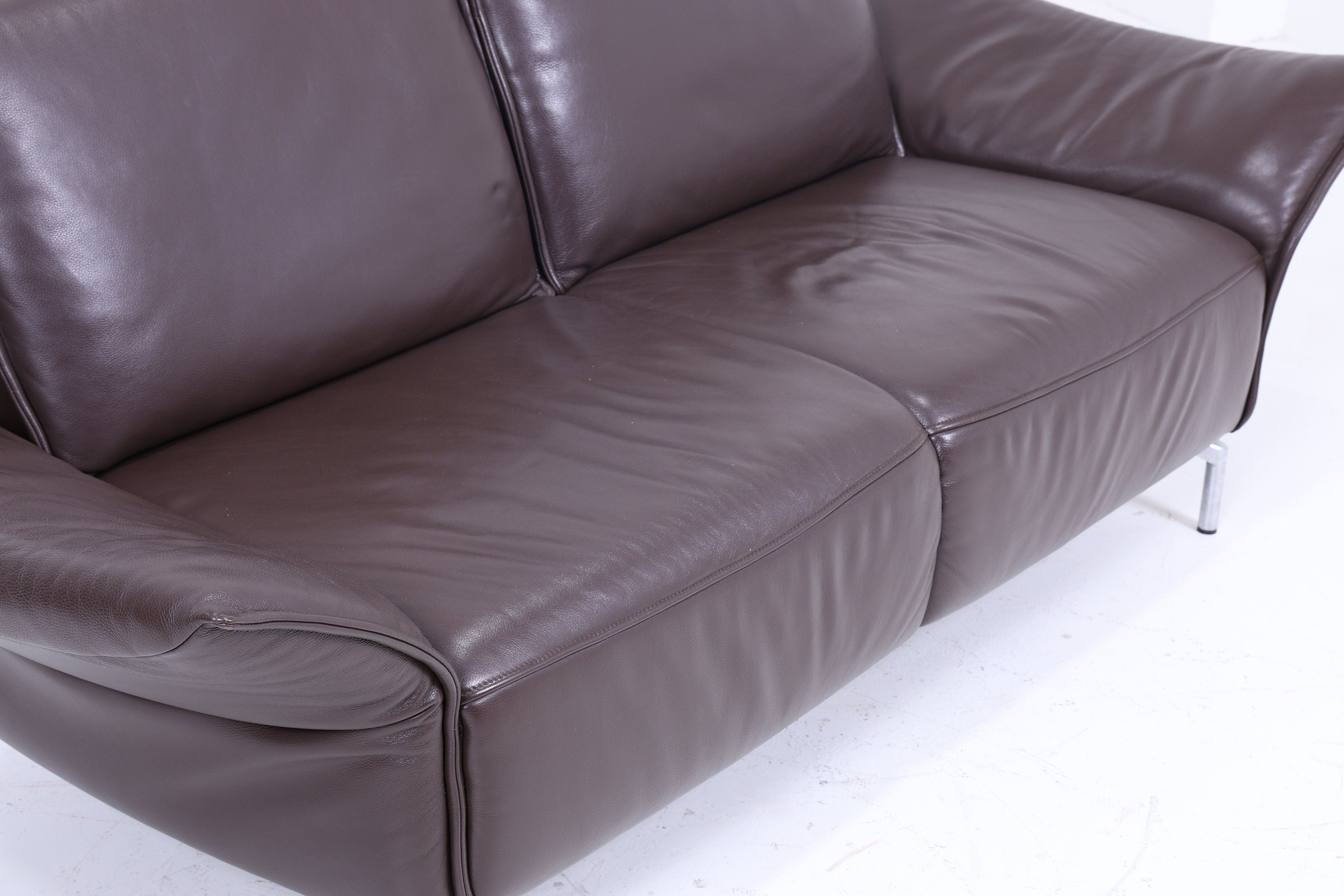 Koinor Designer Sofa - Leather Couch Koinor Vanda E 2 - 2.5 Seater Dark Brown