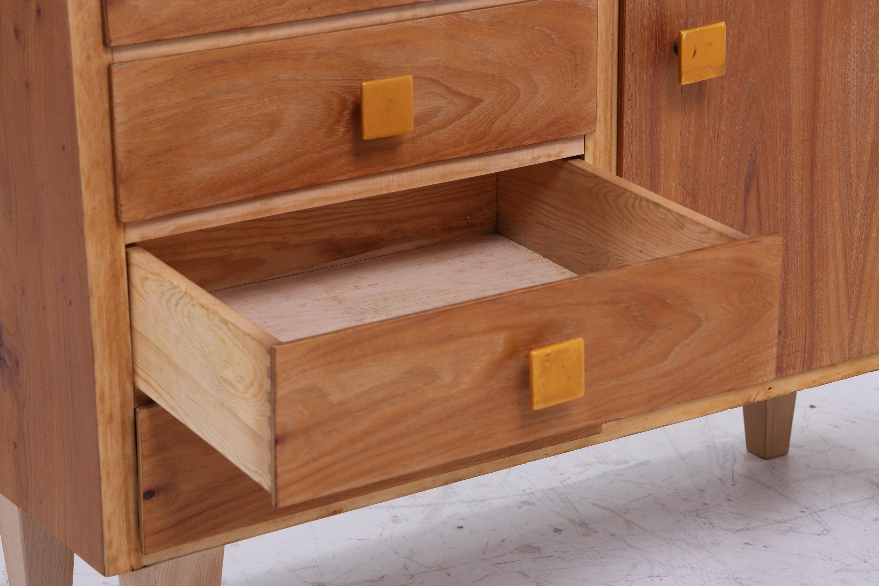 ❌SALE❌ Mid Century Holz Kommode | Vintage Schubladen Schrank | 60er Jahre Aufbewahrung