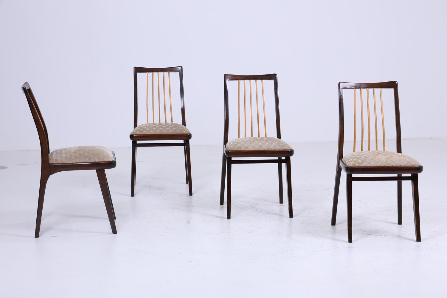Vintage wooden chairs | Mid-century dining room chairs, vintage retro 60s