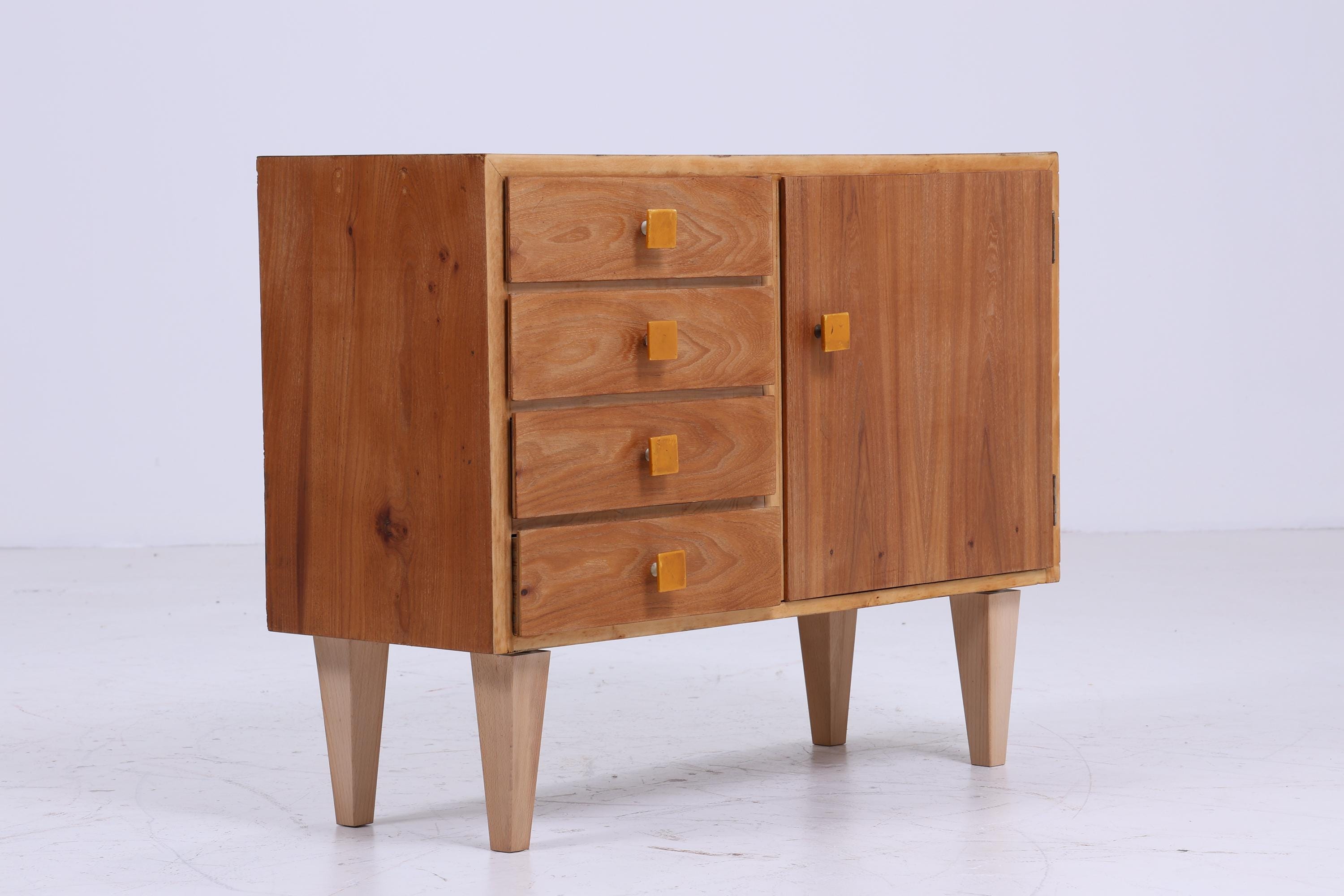 ❌SALE❌ Mid Century Holz Kommode | Vintage Schubladen Schrank | 60er Jahre Aufbewahrung
