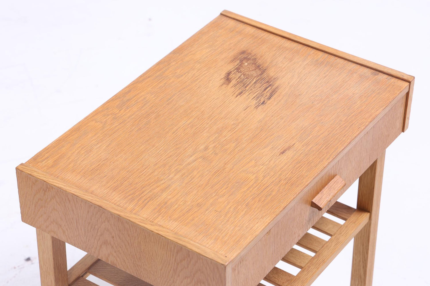 Scandinavian oak side table | Mid-century coffee table | Telephone table 1960s