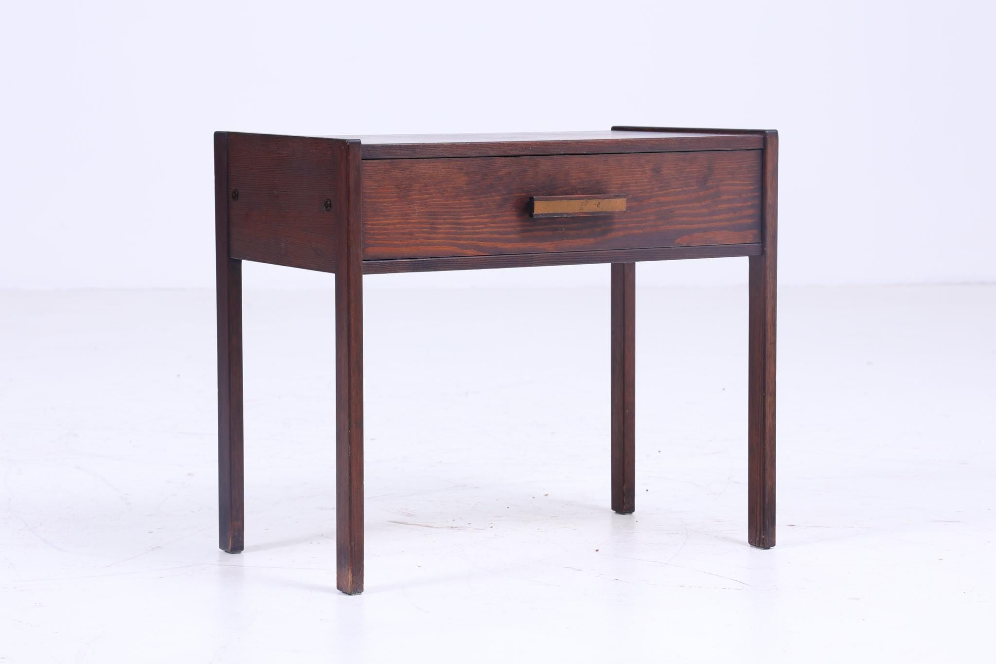 Klassischer Vintage Nachttisch 60er Jahre | Mid Century Holz Nachttisch mit Schublade Aufbewahrung