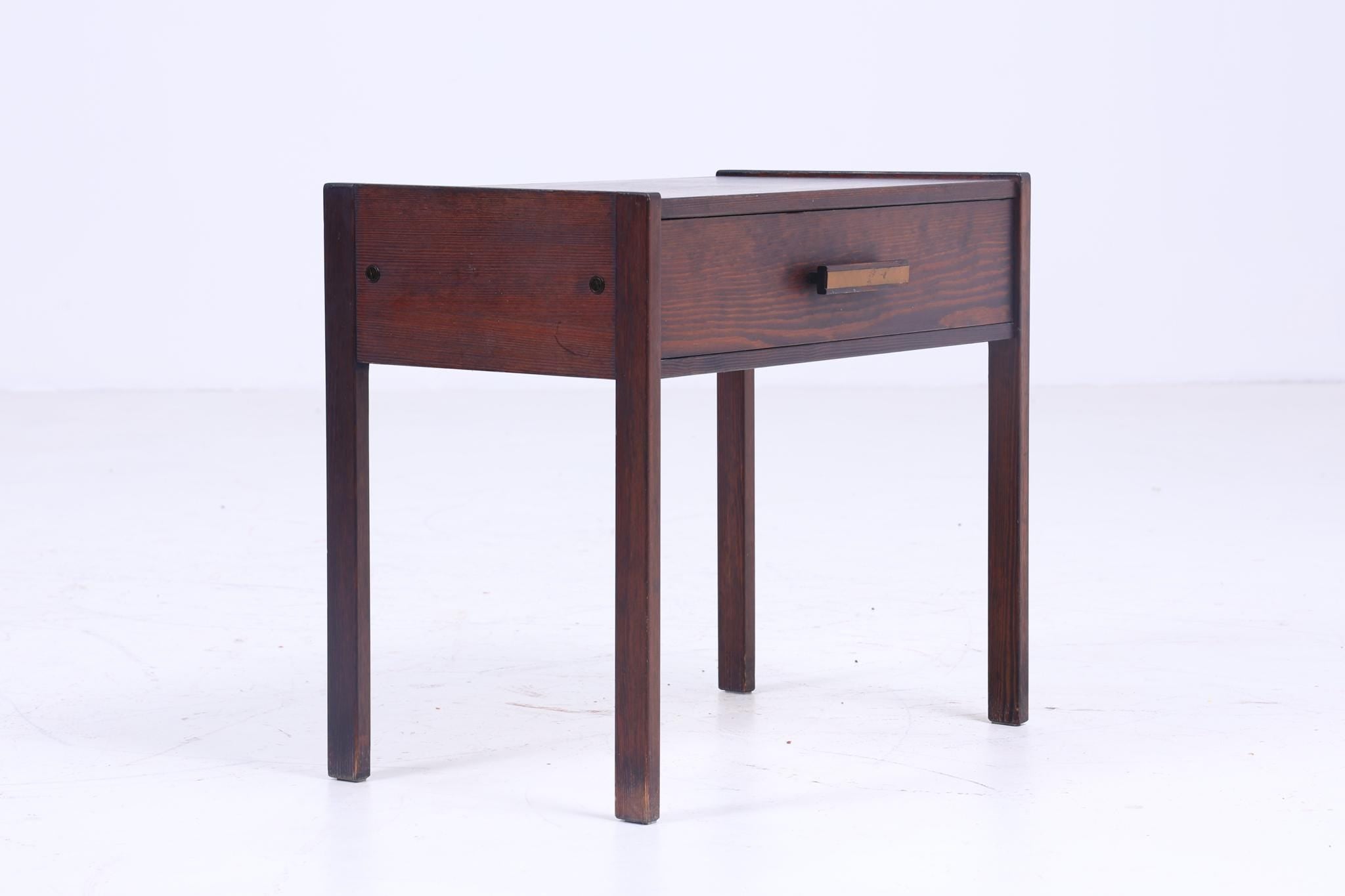 Klassischer Vintage Nachttisch 60er Jahre | Mid Century Holz Nachttisch mit Schublade Aufbewahrung