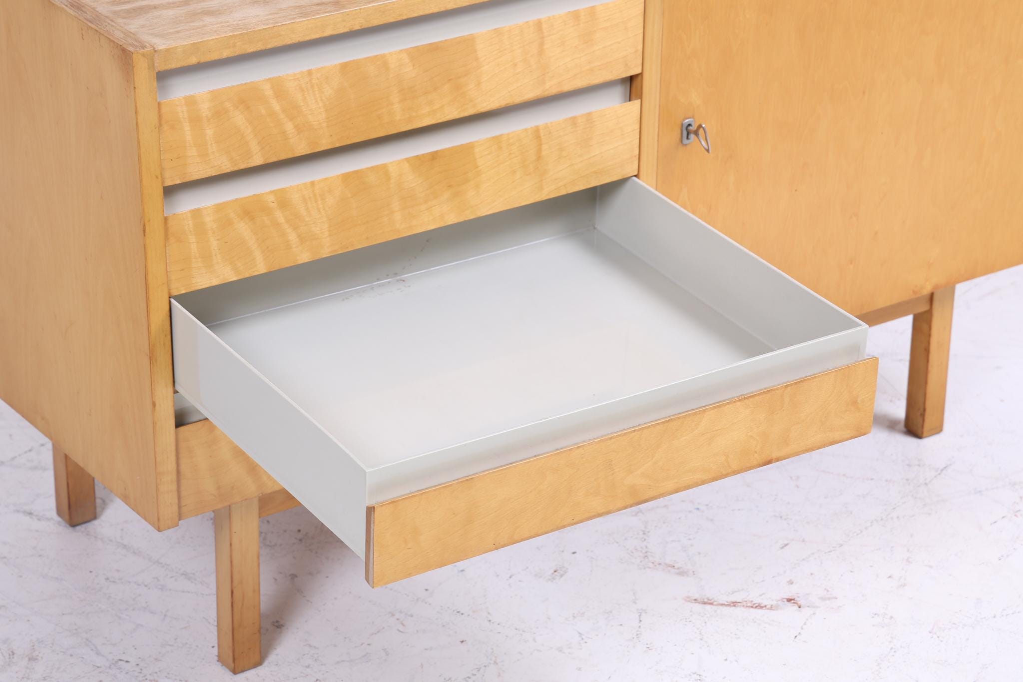 ❌SALE❌ Vintage Hellerau Kommode aus Birkenholz | Mid Century Schubladen Schrank | Holz Aufbewahrung
