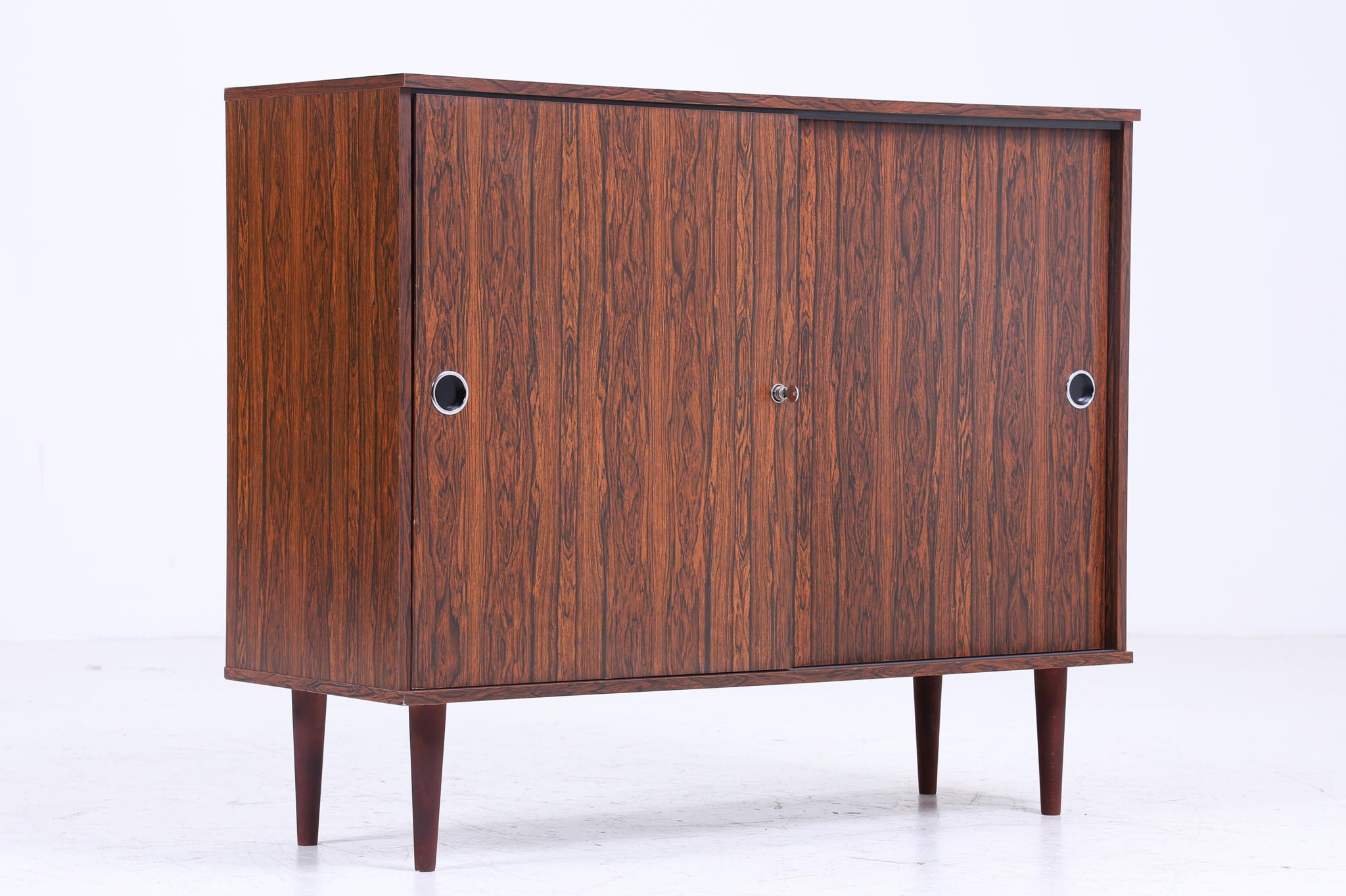 ❌SALE❌ Wunderschöne Vintage Kommode | Mid Century Schrank mit Schiebetüren | Holz Aufbewahrung