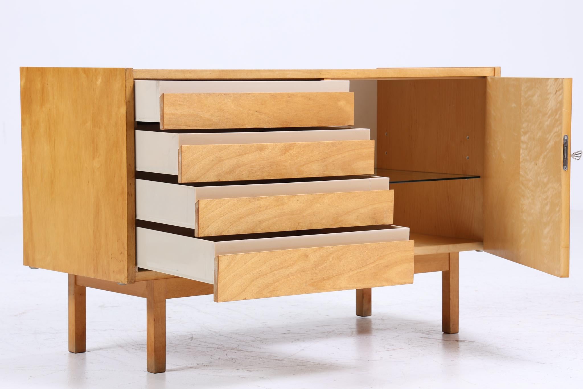 ❌SALE❌ Vintage Hellerau 794/9+16 Kommode aus Birkenholz | Mid Century Schubladen Schrank | Holz Aufbewahrung 2/2
