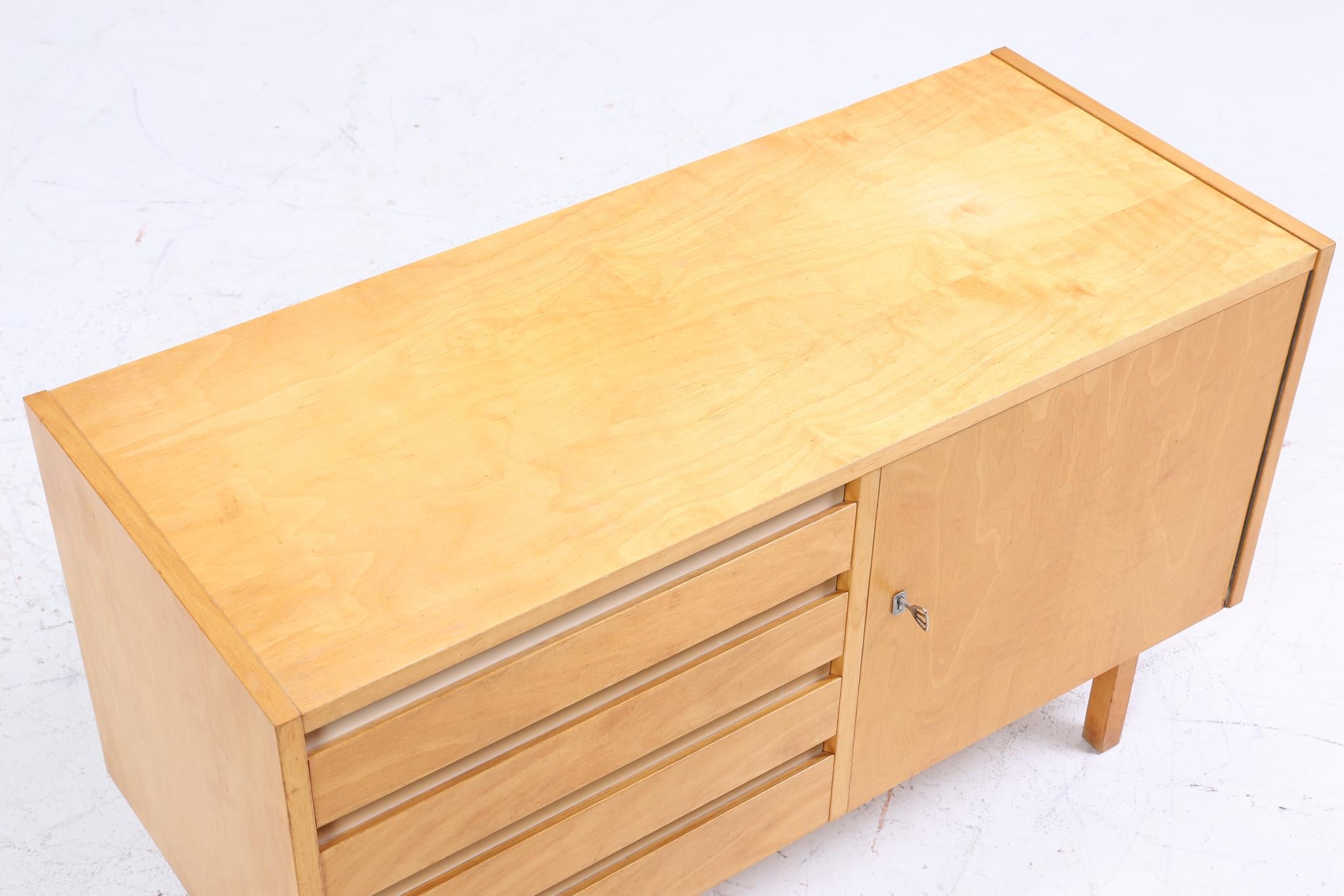 ❌SALE❌ Vintage Hellerau 794/9+16 Kommode aus Birkenholz | Mid Century Schubladen Schrank | Holz Aufbewahrung 2/2