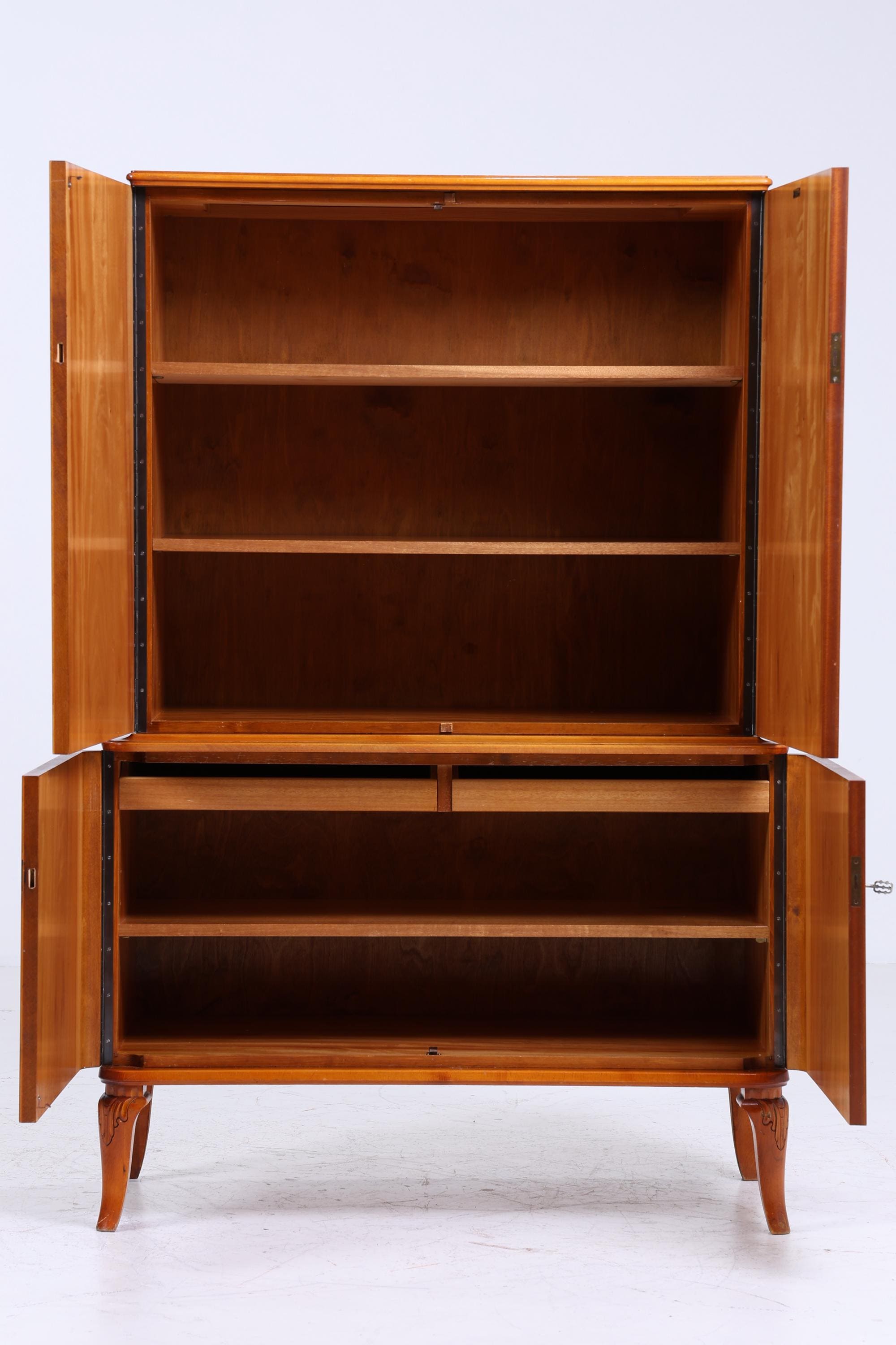 Wunderschöner Vintage Fächerschrank 60er Jahre | Mid Century Schrank | Retro Holz Aufbewahrung