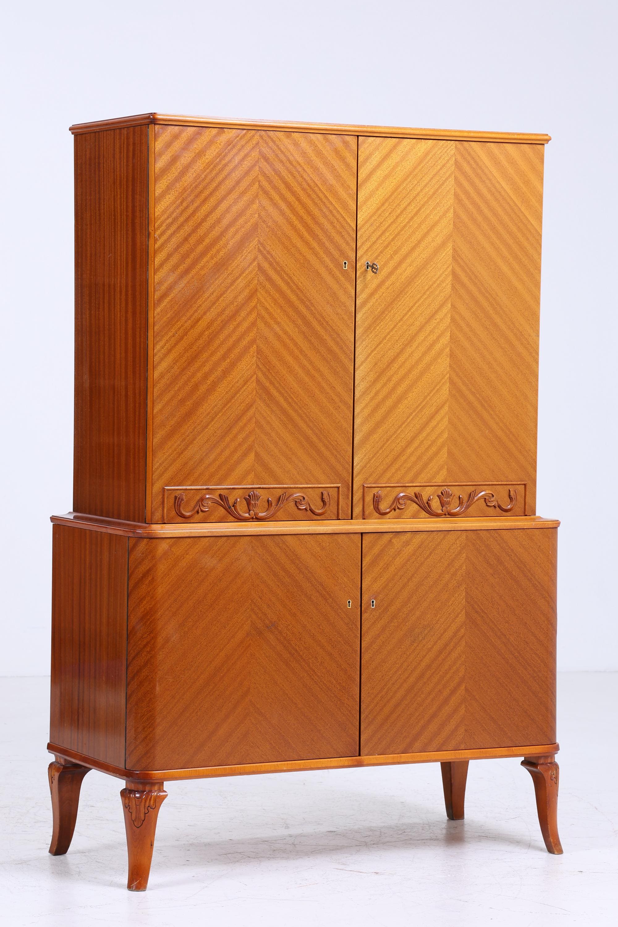 Wunderschöner Vintage Fächerschrank 60er Jahre | Mid Century Schrank | Retro Holz Aufbewahrung