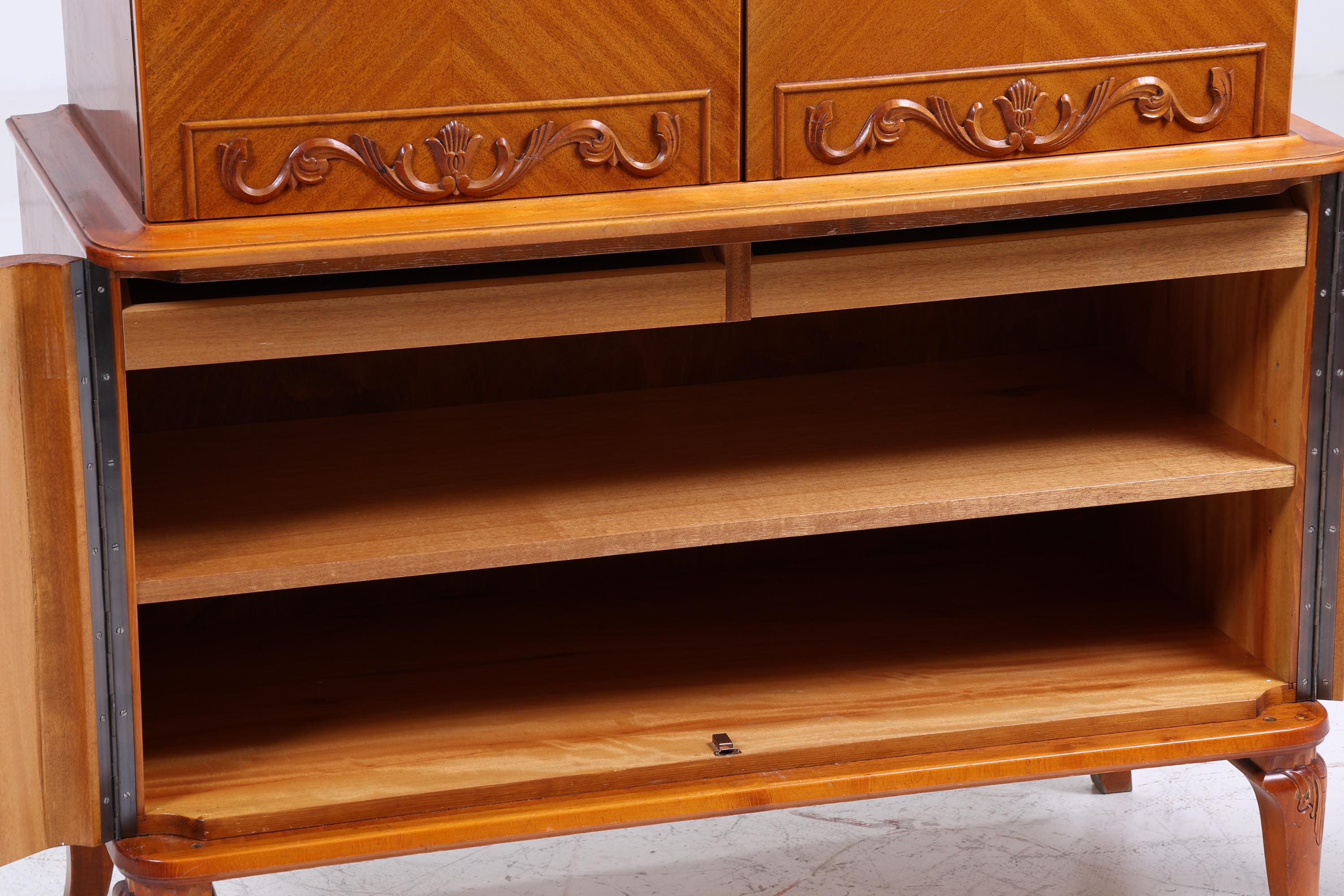 Wunderschöner Vintage Fächerschrank 60er Jahre | Mid Century Schrank | Retro Holz Aufbewahrung