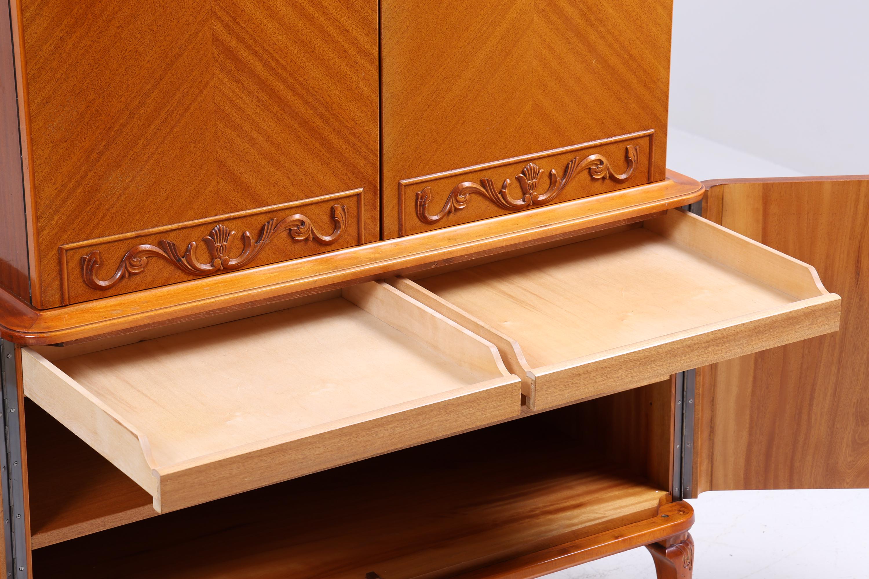 Wunderschöner Vintage Fächerschrank 60er Jahre | Mid Century Schrank | Retro Holz Aufbewahrung