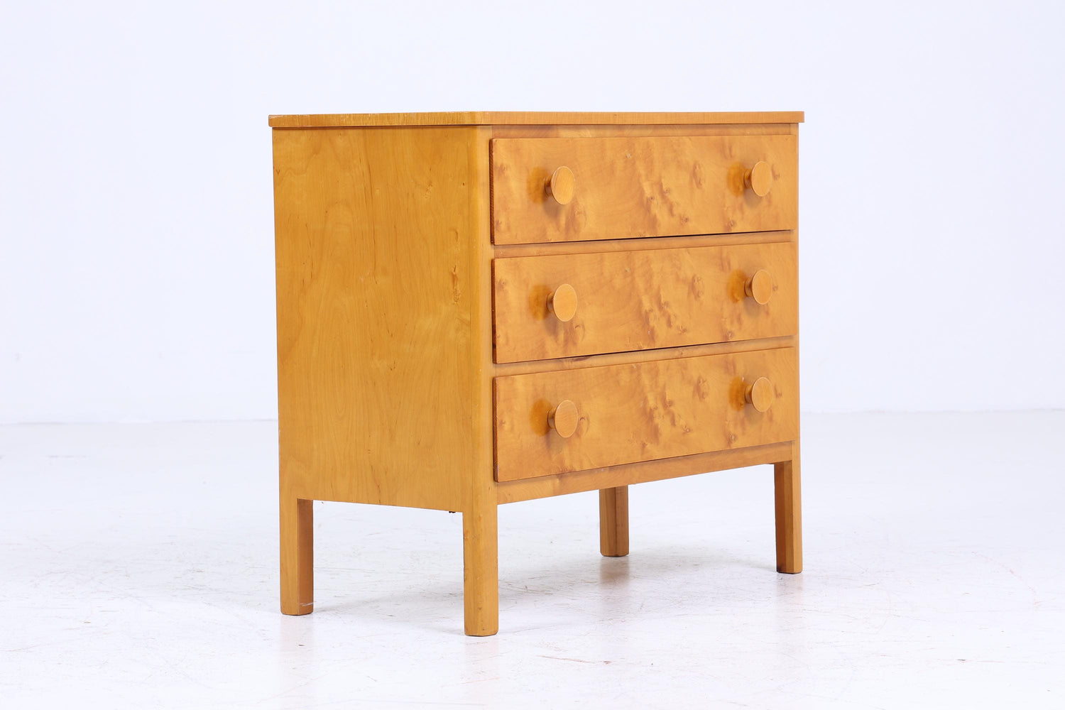 60er Jahre Schubladen Kommode im Biedermeier Stil | Mid Century Schubladen Schrank | Vintage Holz Aufbewahrung
