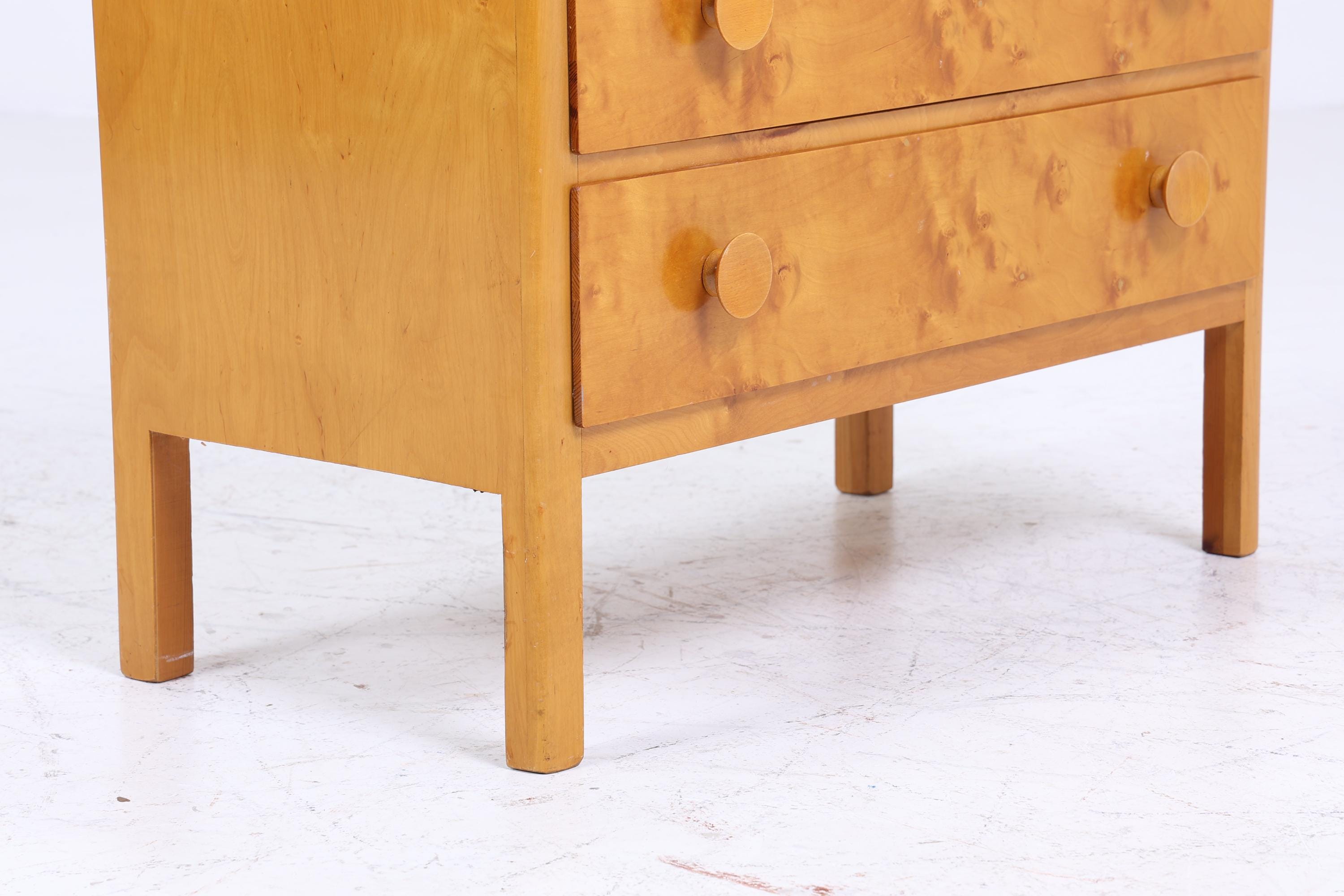 60er Jahre Schubladen Kommode im Biedermeier Stil | Mid Century Schubladen Schrank | Vintage Holz Aufbewahrung