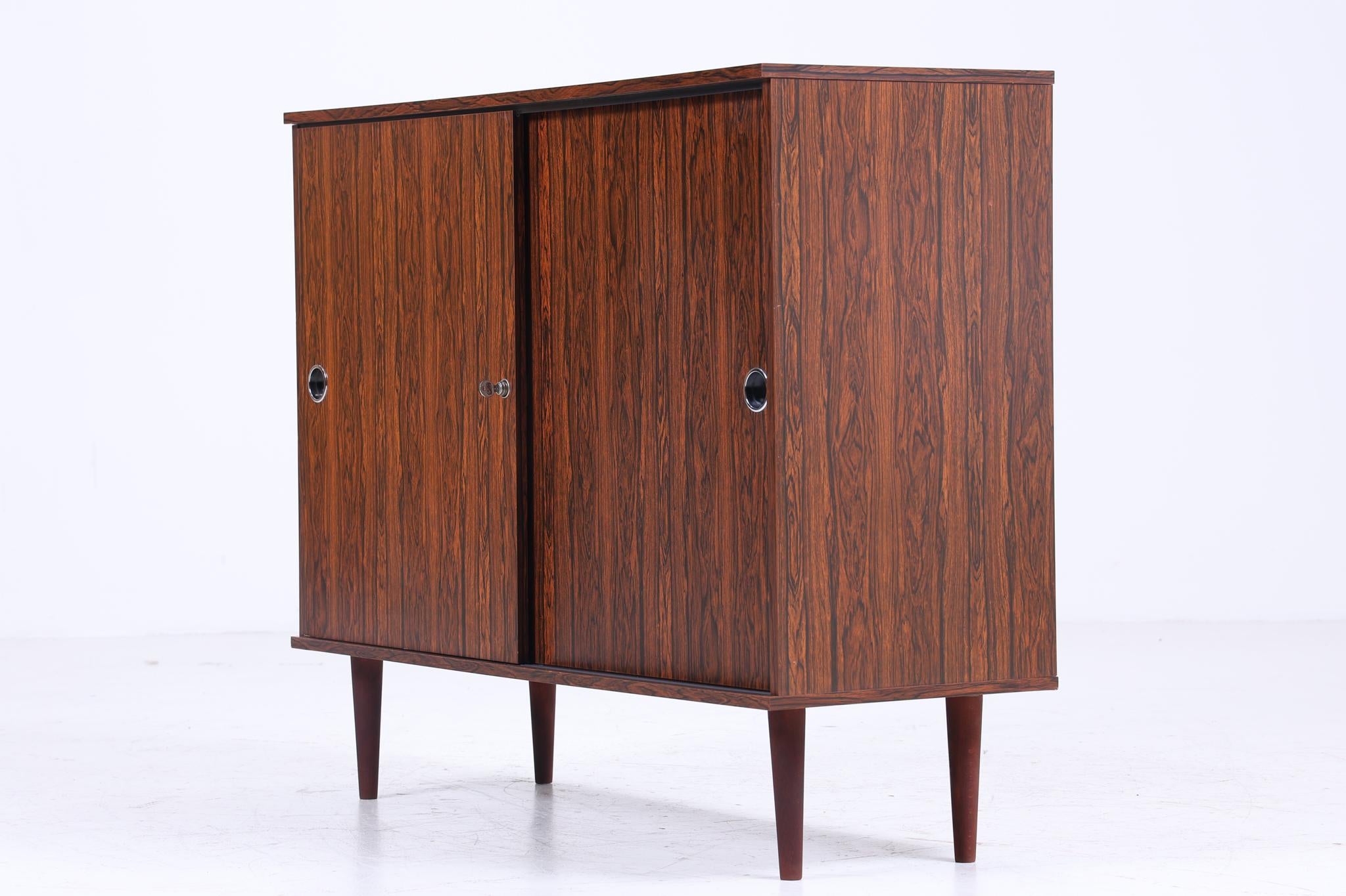 ❌SALE❌ Wunderschöne Vintage Kommode | Mid Century Schrank mit Schiebetüren | Holz Aufbewahrung