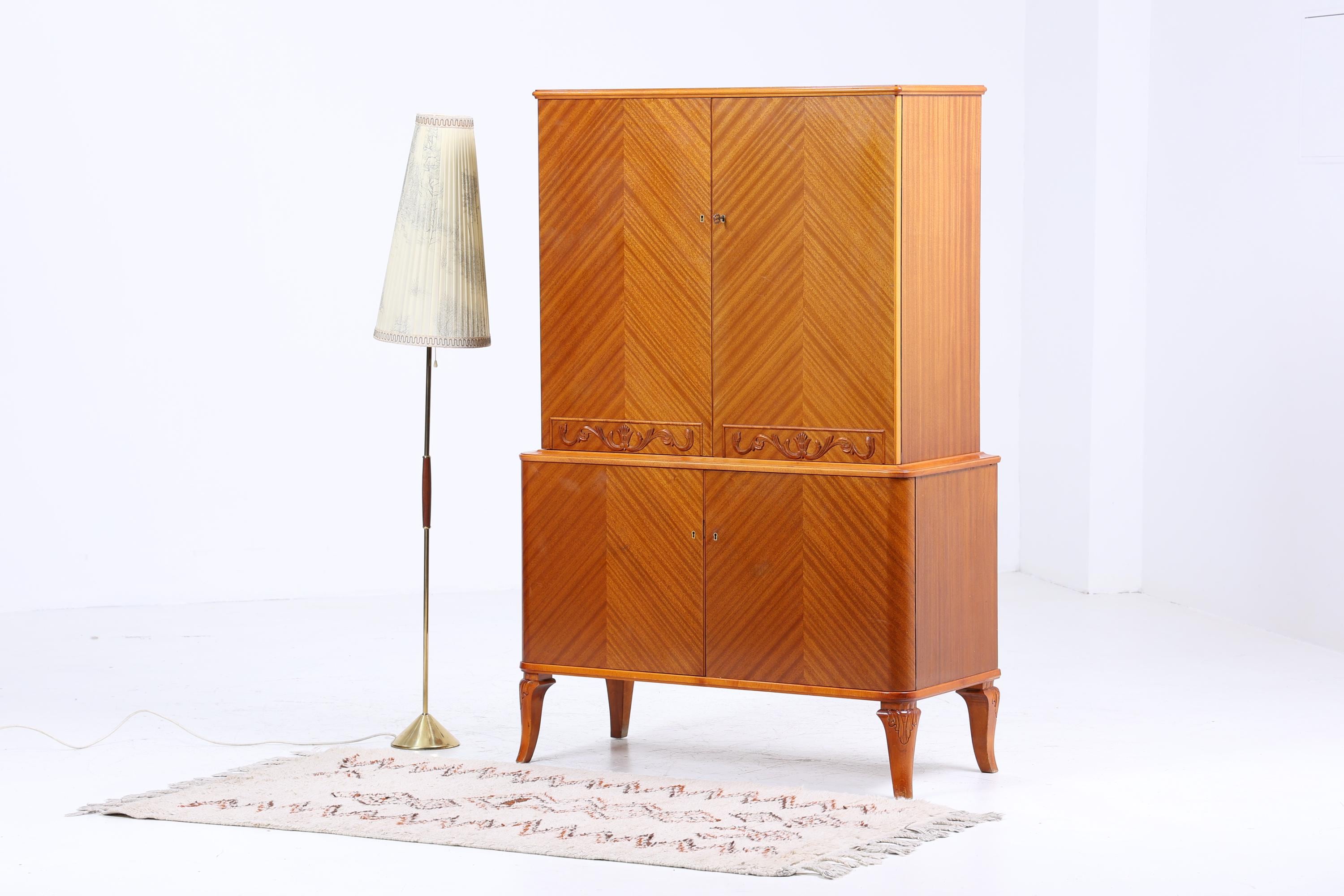 Wunderschöner Vintage Fächerschrank 60er Jahre | Mid Century Schrank | Retro Holz Aufbewahrung