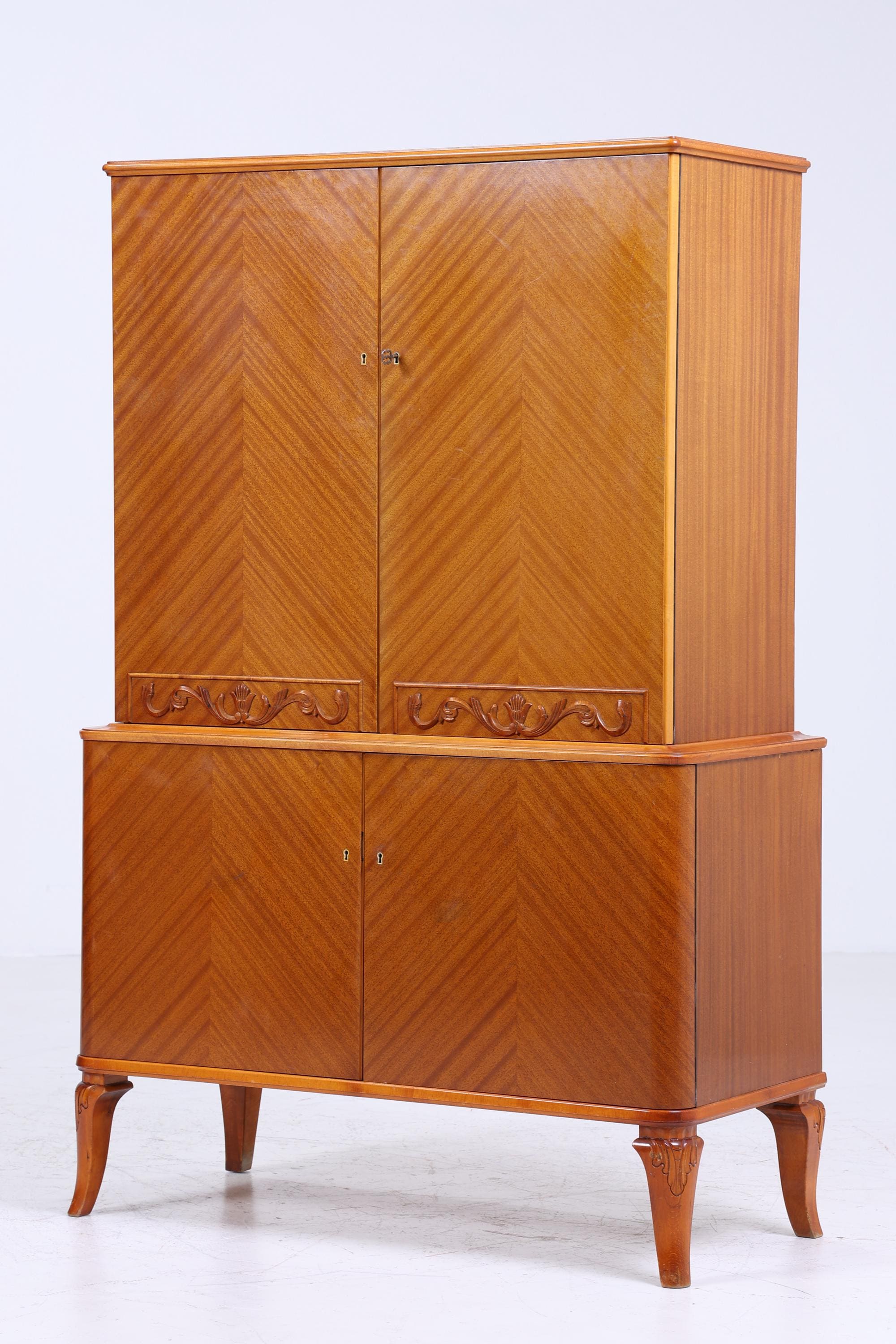 Wunderschöner Vintage Fächerschrank 60er Jahre | Mid Century Schrank | Retro Holz Aufbewahrung