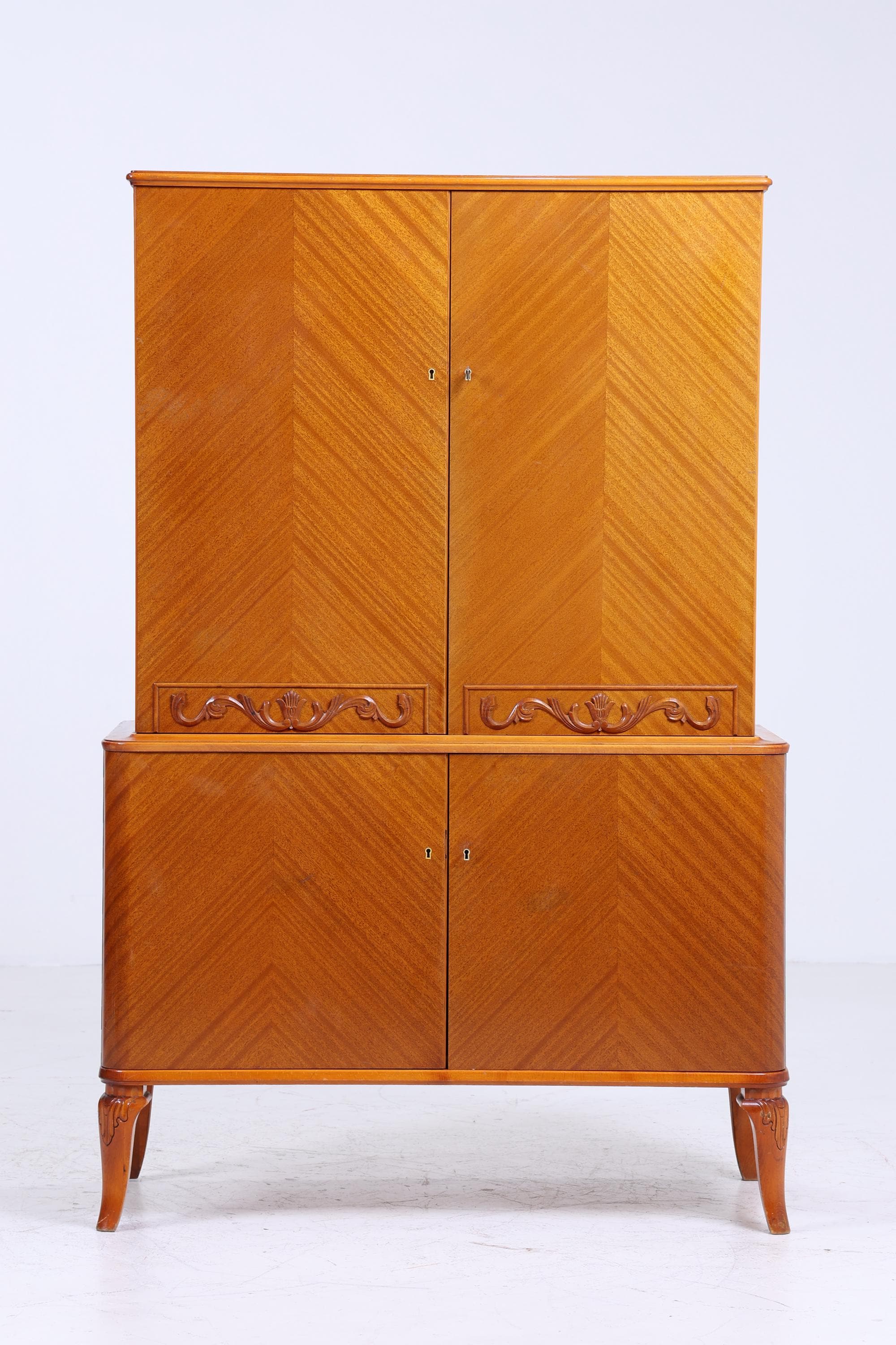 Wunderschöner Vintage Fächerschrank 60er Jahre | Mid Century Schrank | Retro Holz Aufbewahrung