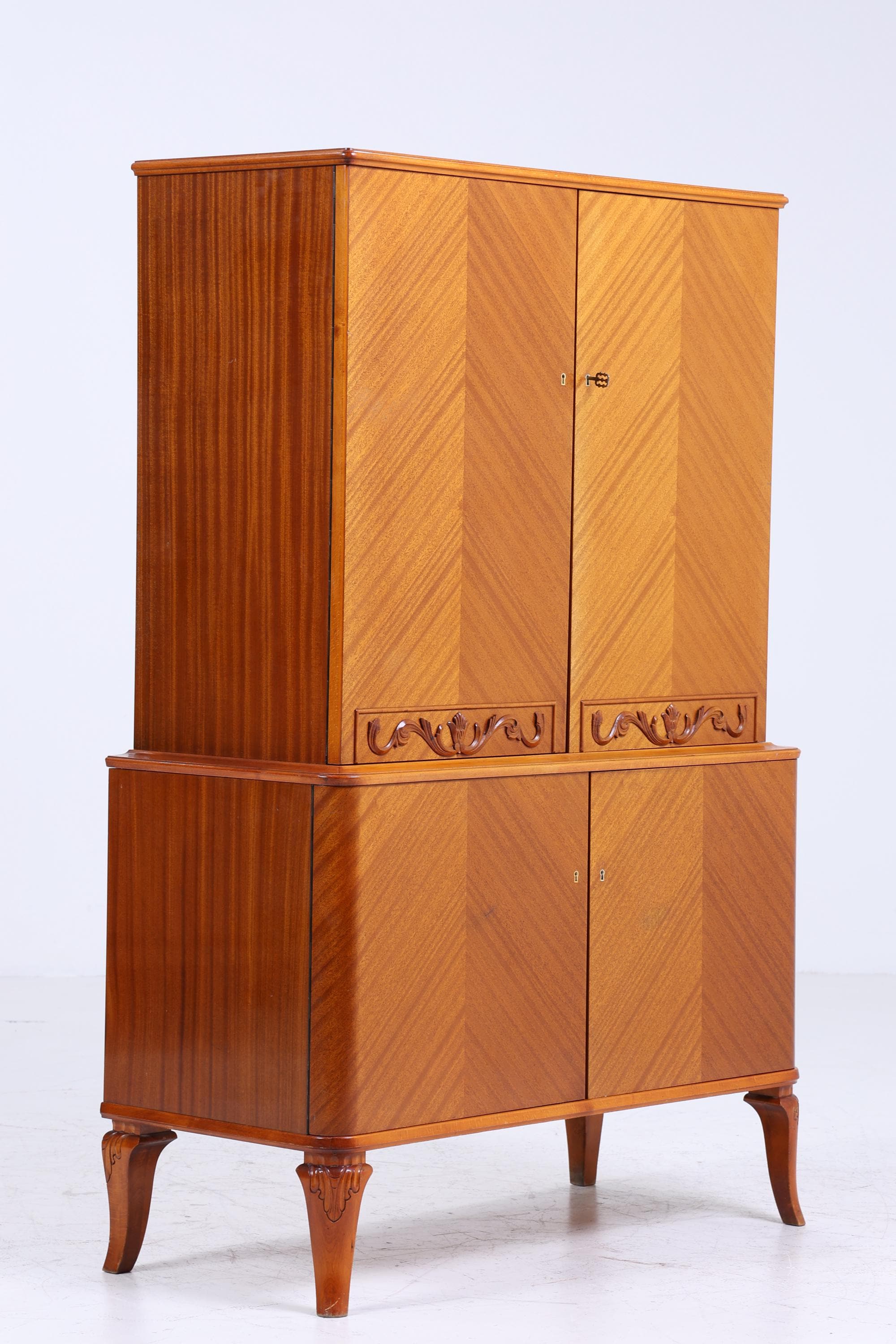Wunderschöner Vintage Fächerschrank 60er Jahre | Mid Century Schrank | Retro Holz Aufbewahrung