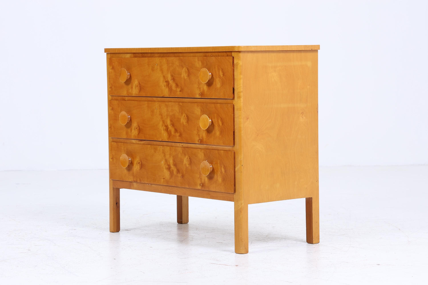 60er Jahre Schubladen Kommode im Biedermeier Stil | Mid Century Schubladen Schrank | Vintage Holz Aufbewahrung