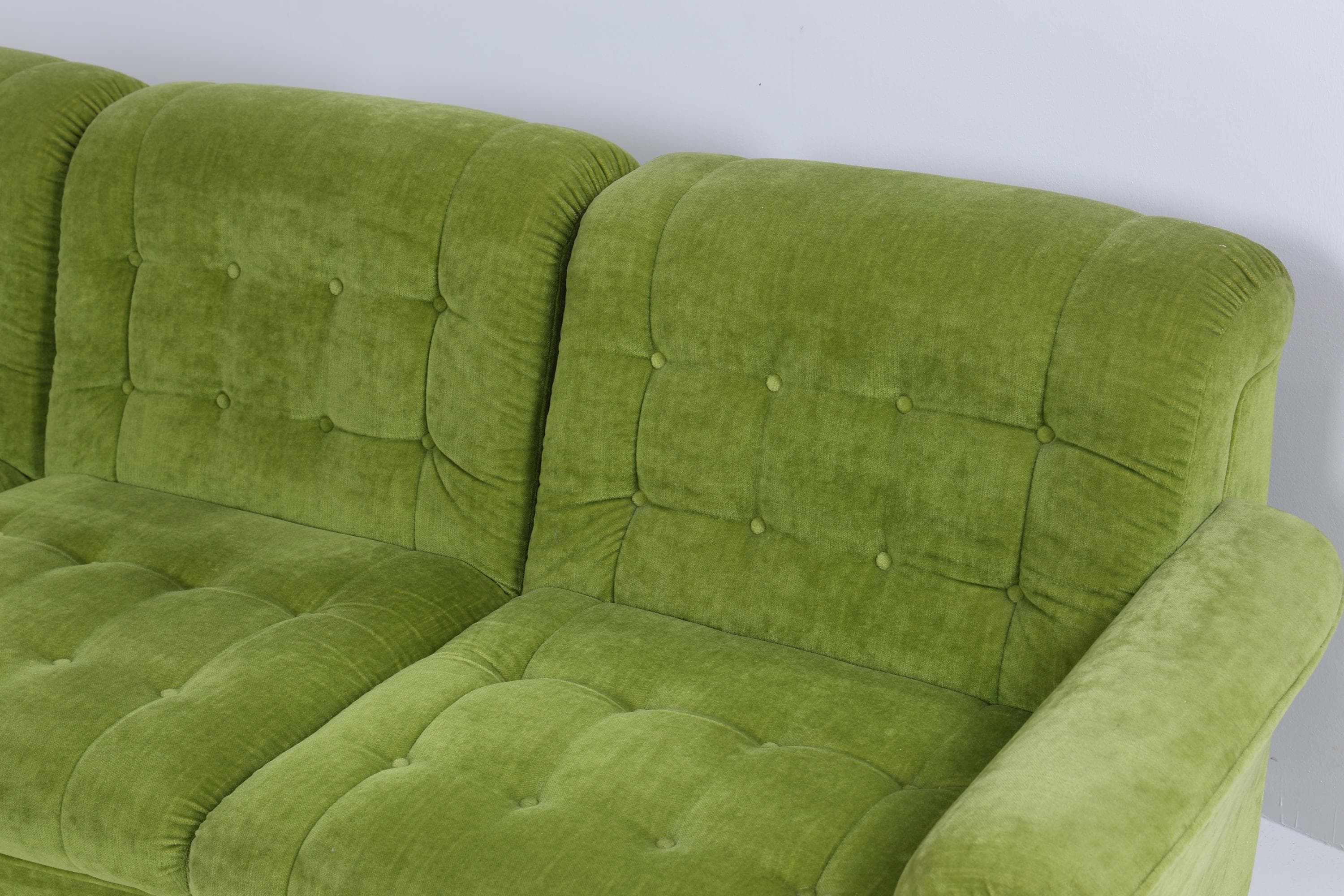 Vintage Modular Stoff Sofa 70er Jahre | Mid Century Couch Lounge Retro Sitzecke 60er