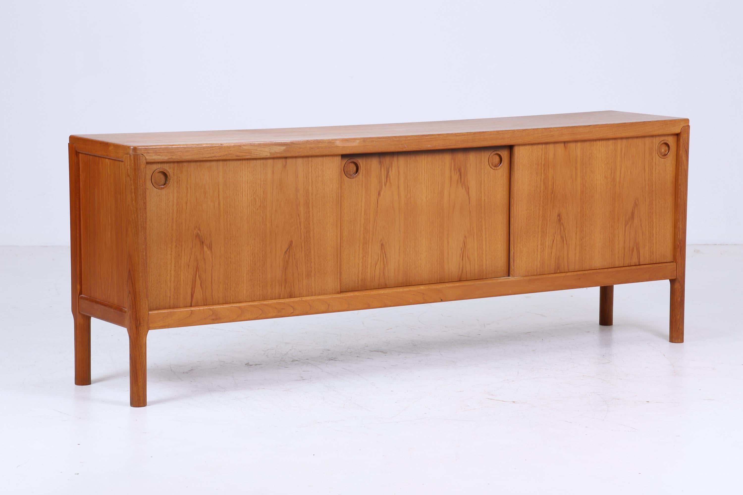HW Klein for Bramin Teak Sideboard 1960s | Mid Century Drawer Sideboard Wooden Storage