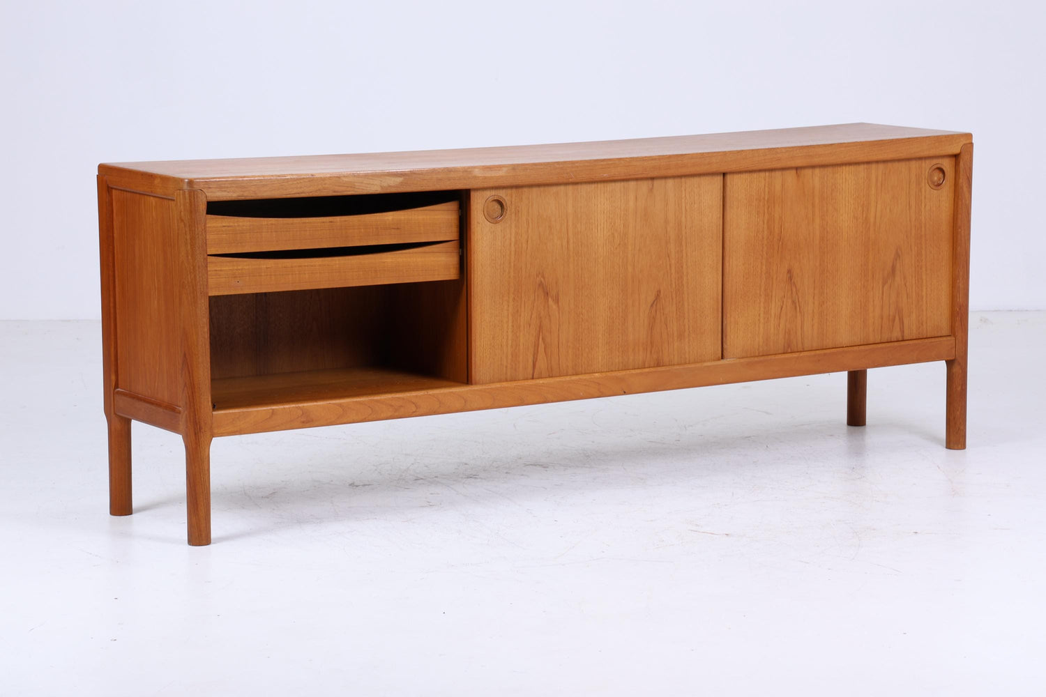 HW Klein for Bramin Teak Sideboard 1960s | Mid Century Drawer Sideboard Wooden Storage