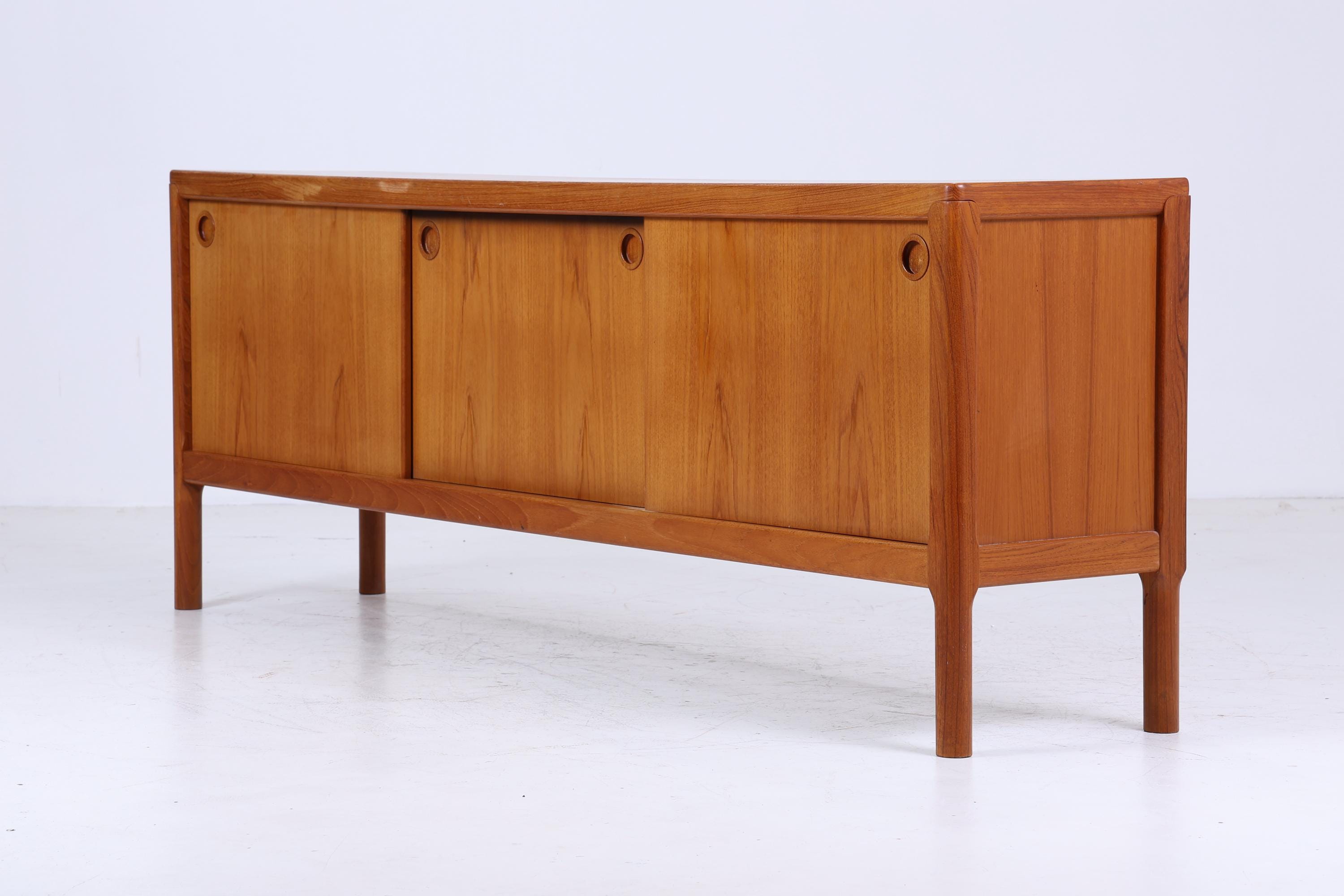 HW Klein for Bramin Teak Sideboard 1960s | Mid Century Drawer Sideboard Wooden Storage