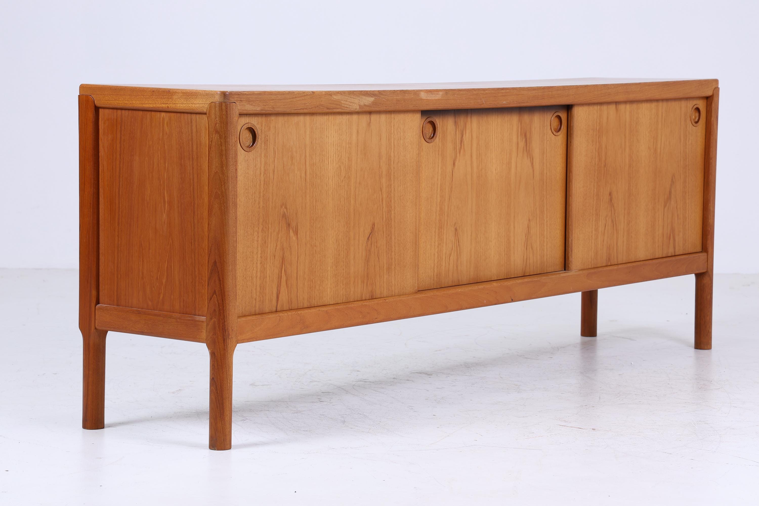 HW Klein for Bramin Teak Sideboard 1960s | Mid Century Drawer Sideboard Wooden Storage