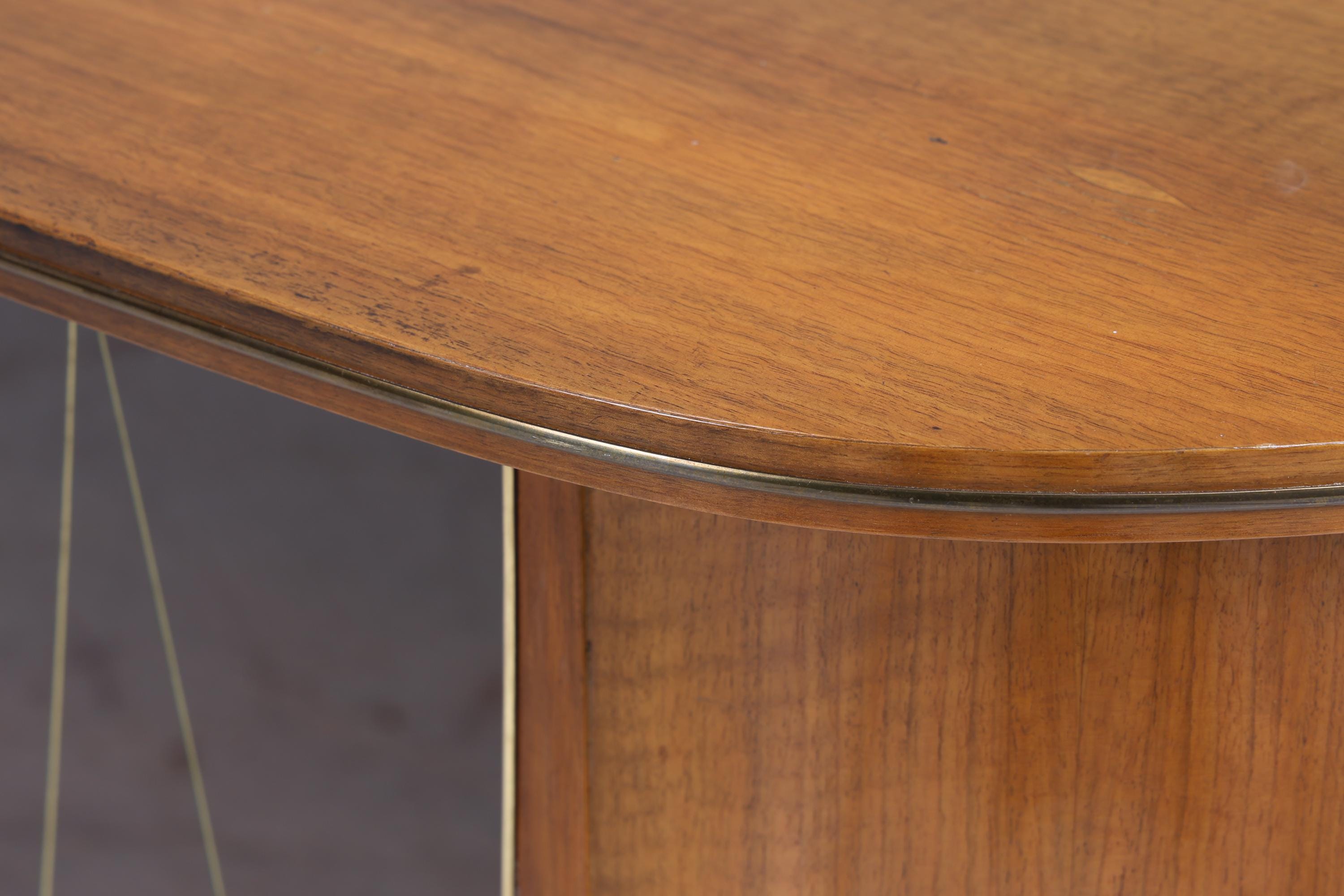 ❌SALE❌ Vintage Eckkommode mit Glasschiebetüren | Mid Century Kommode Schrank Retro 60er 70er Holz Aufbewahrung