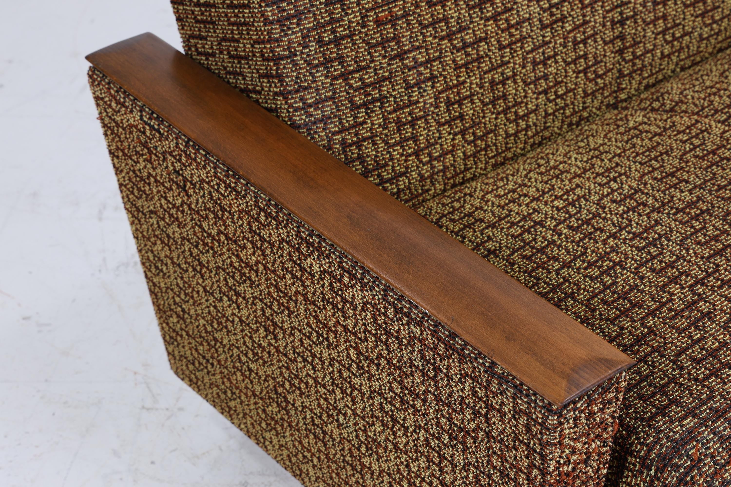 Vintage Sofa 60er Jahre | Mid Century Klapp Couch Stoff Daybed Lounge Retro 70er