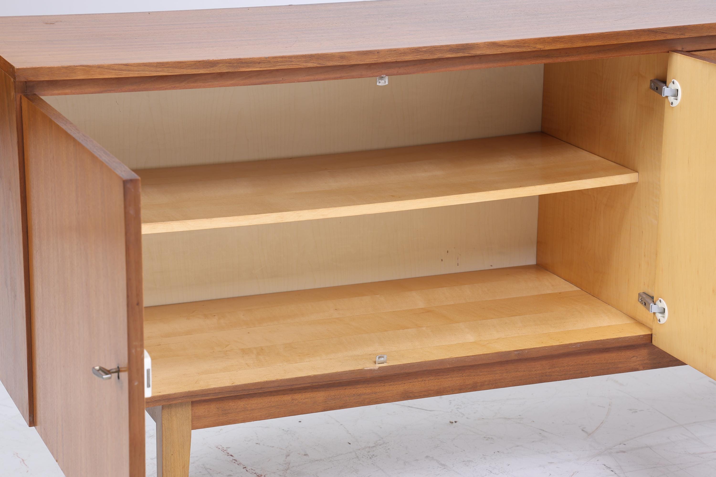 Mid Century Sideboard 60er Jahre | Vintage Schubladen Anrichte Holz Aufbewahrung