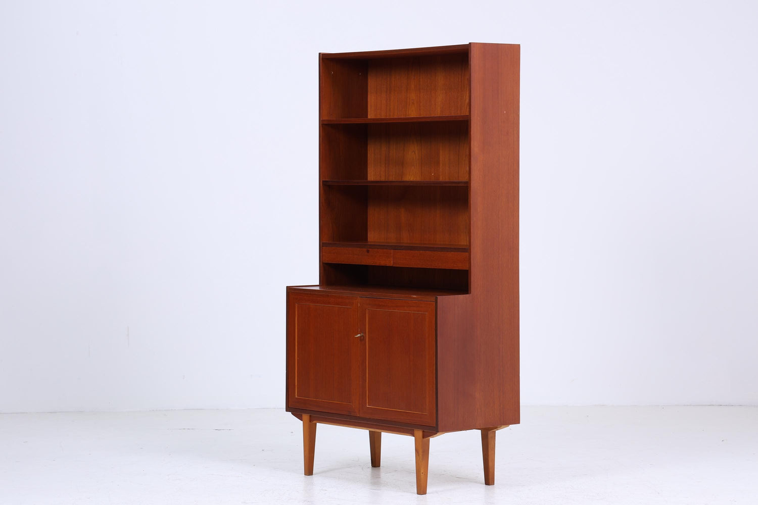 Wunderschönes Vintage Regal 60er | Mid Century Bücherregal Schmal | Retro Holz Aufbewahrung 70er Jahre
