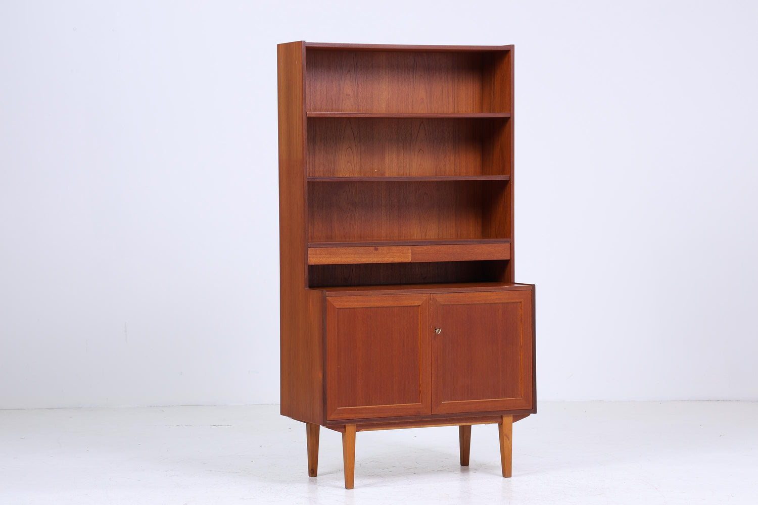 Wunderschönes Vintage Regal 60er | Mid Century Bücherregal Schmal | Retro Holz Aufbewahrung 70er Jahre