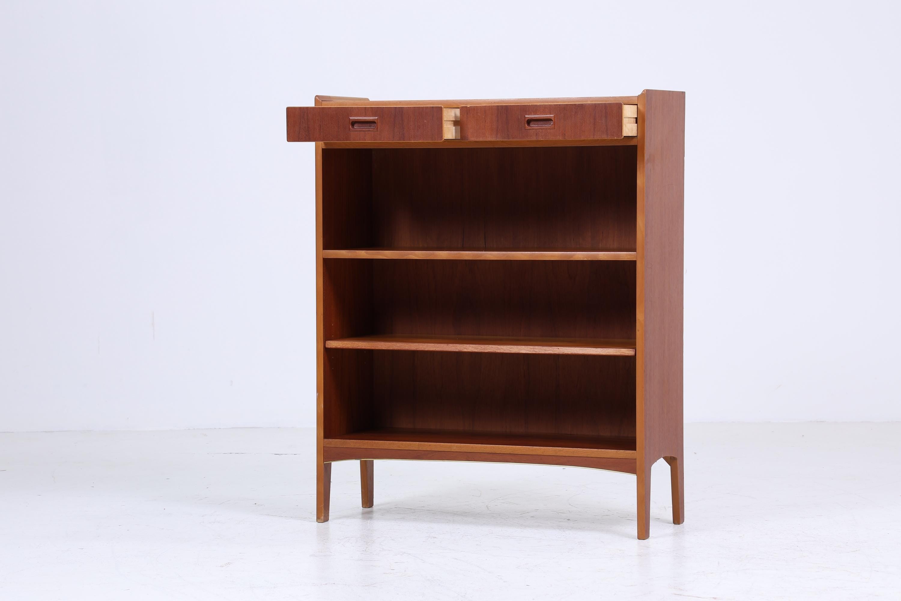 Offene Vintage Kommode 60er Jahre | Mid Century Schrank Vintage Flur Regal Aufbewahrung Retro Holz