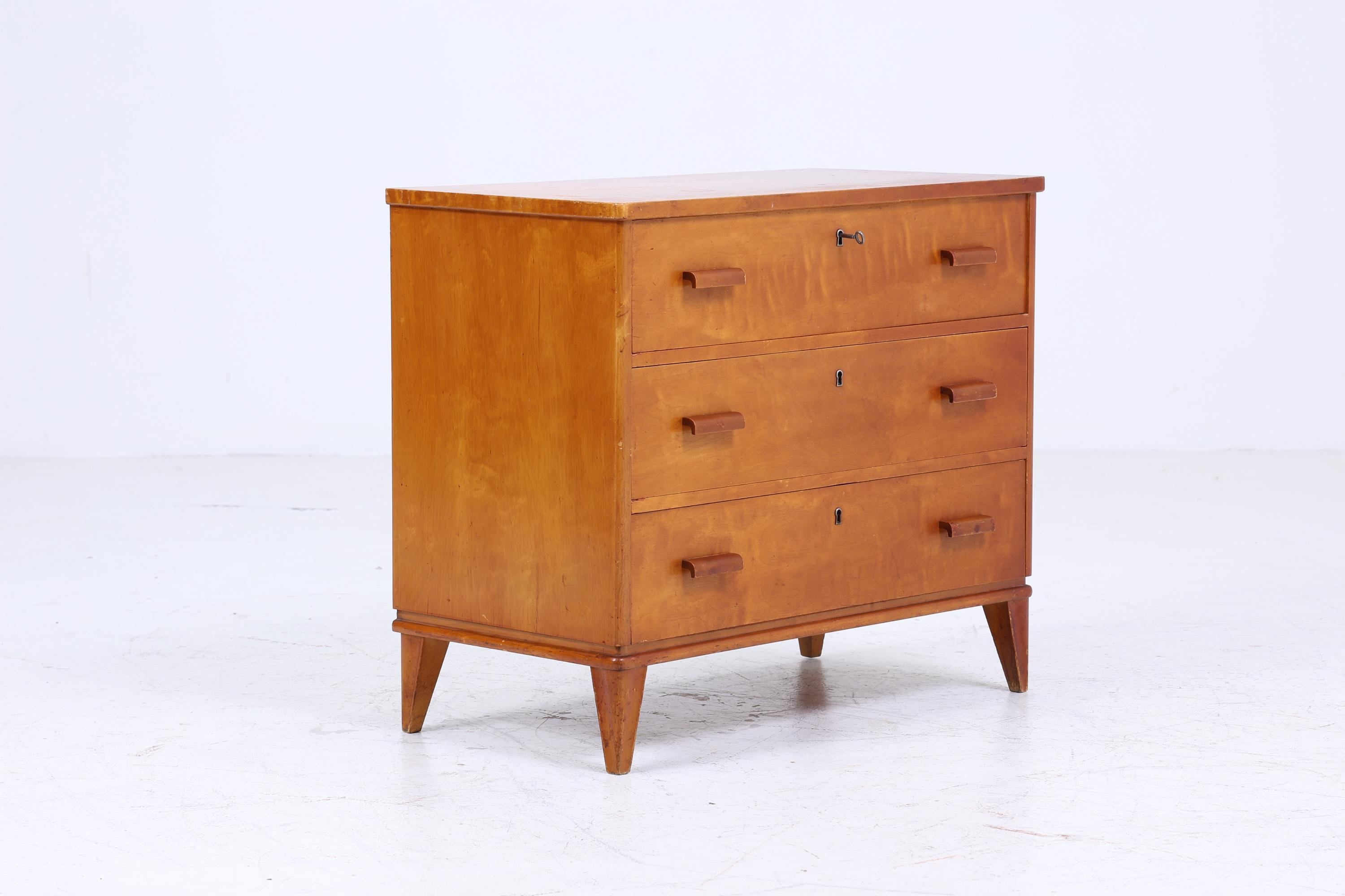 Vintage Schubladen Kommode 60er | Mid Century Schrank | Retro Holz Aufbewahrung