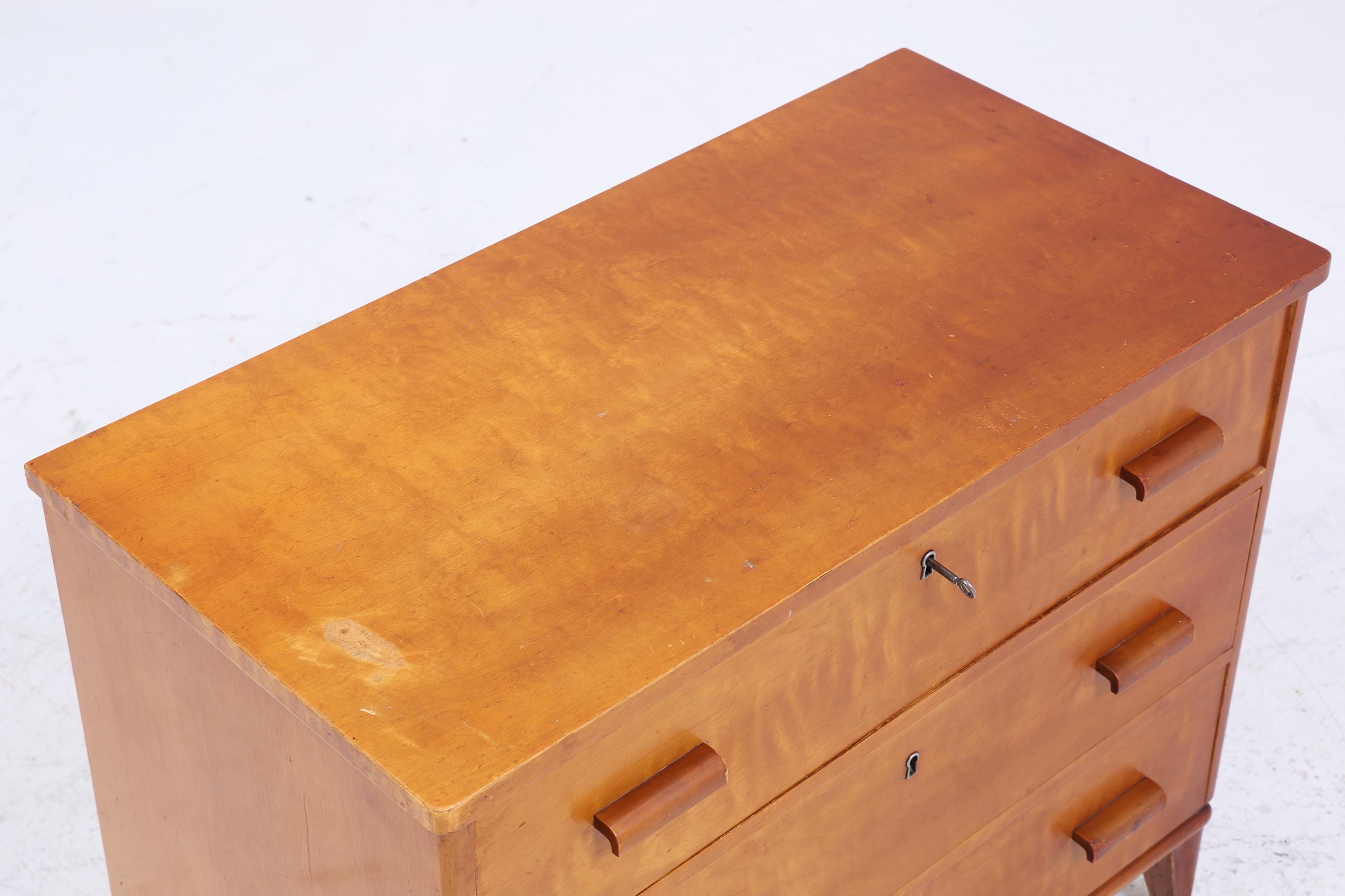 Vintage Schubladen Kommode 60er | Mid Century Schrank | Retro Holz Aufbewahrung