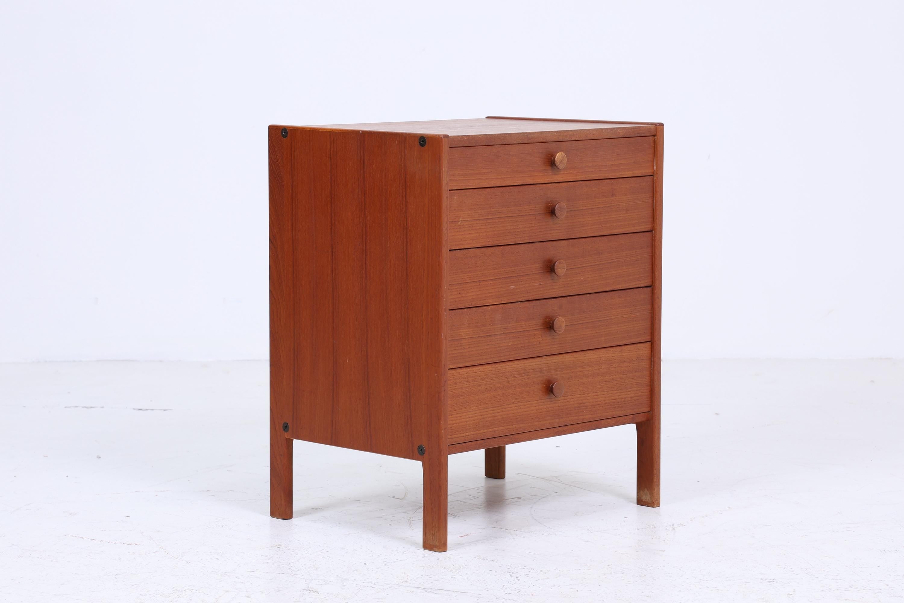 Wundervolle Vintage Teak Schubladen Kommode 60er Jahre | Mid Century Schrank Retro Holz Aufbewahrung