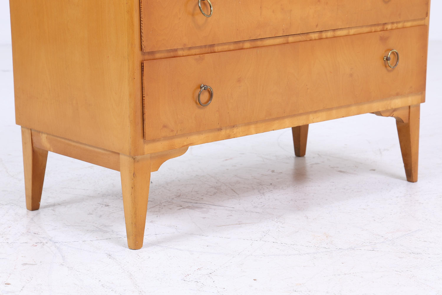 Helle 60er Jahre Schubladen Kommode | Mid Century Schubladen Schrank | Vintage 60er Jahre Aufbewahrung