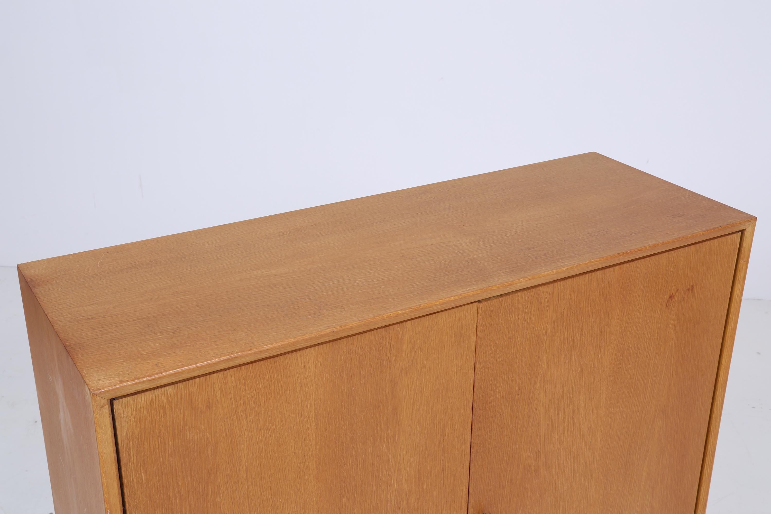 Hohe Vintage Kommode 60er Jahre | Mid Century Schubladen Schrank | Retro Holz Aufbewahrung