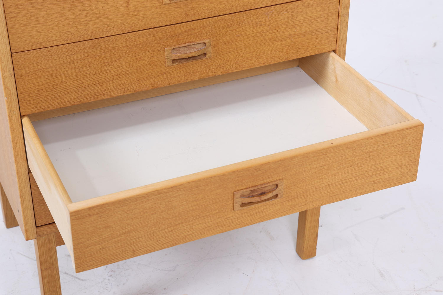 Wunderschönes Vintage Regal | Mid Century Schubladen Bücherregal Schmal | Retro Holz Aufbewahrung 60er 70er Jahre