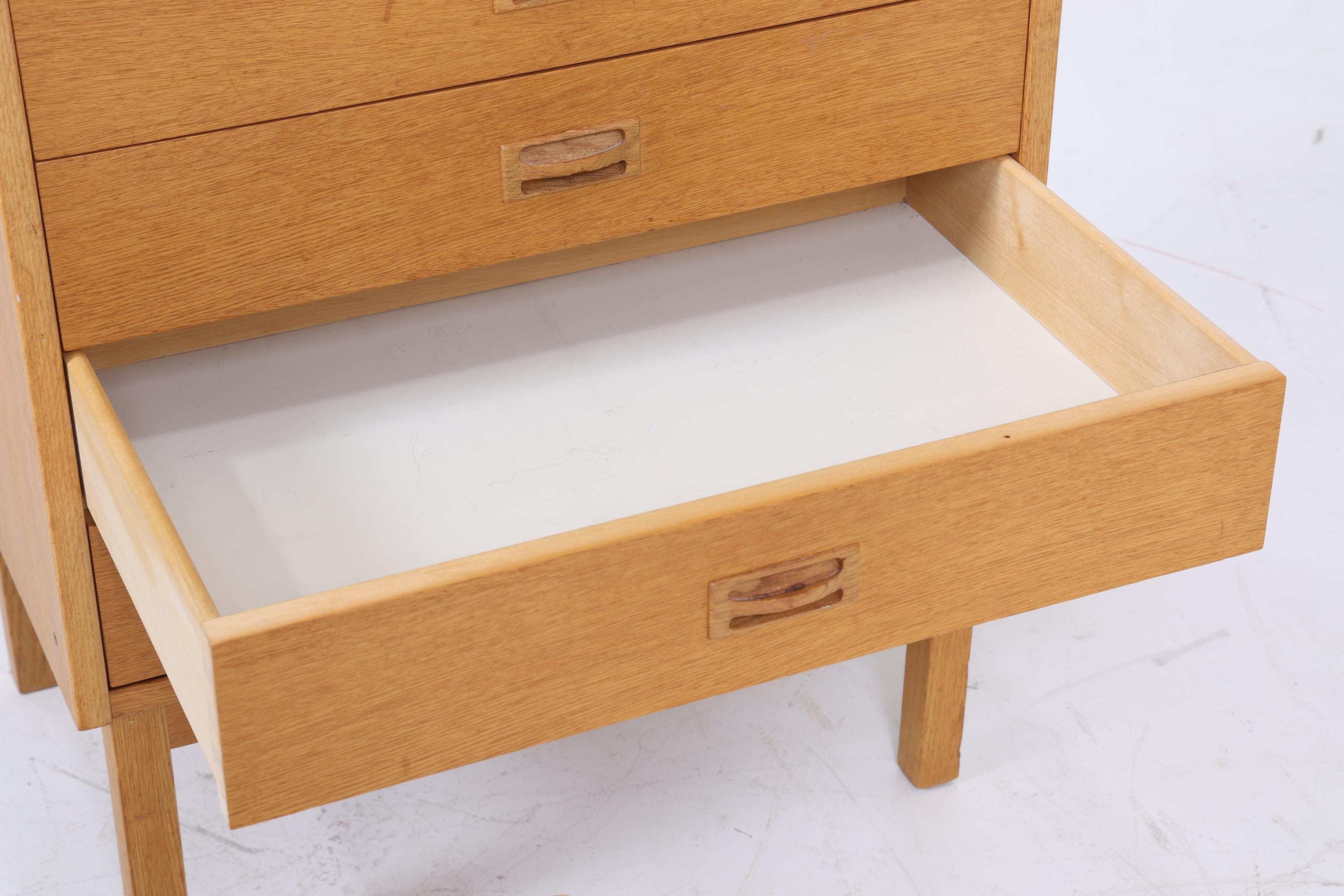 Wunderschönes Vintage Regal | Mid Century Schubladen Bücherregal Schmal | Retro Holz Aufbewahrung 60er 70er Jahre
